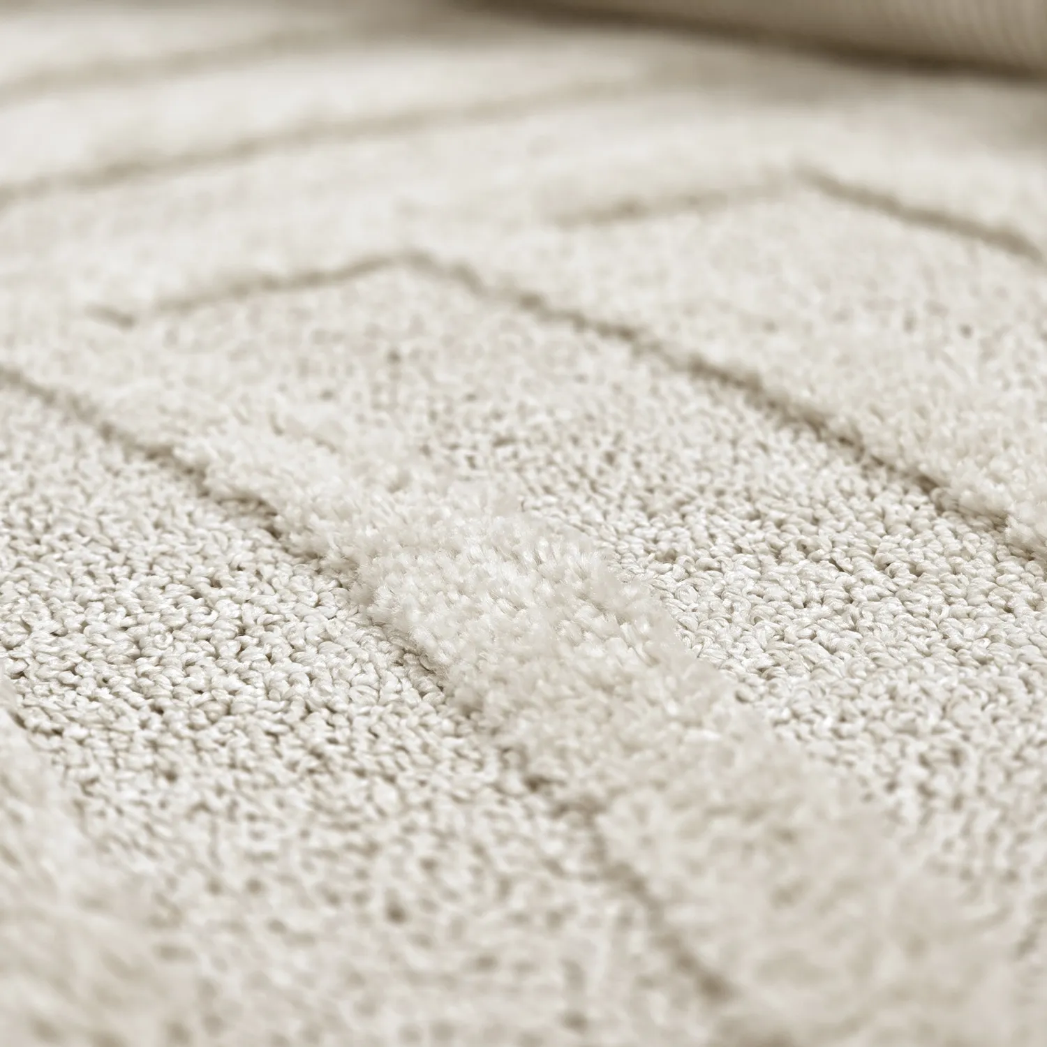 Hoogpolig vloerkleed - Iwaki (gebroken wit)