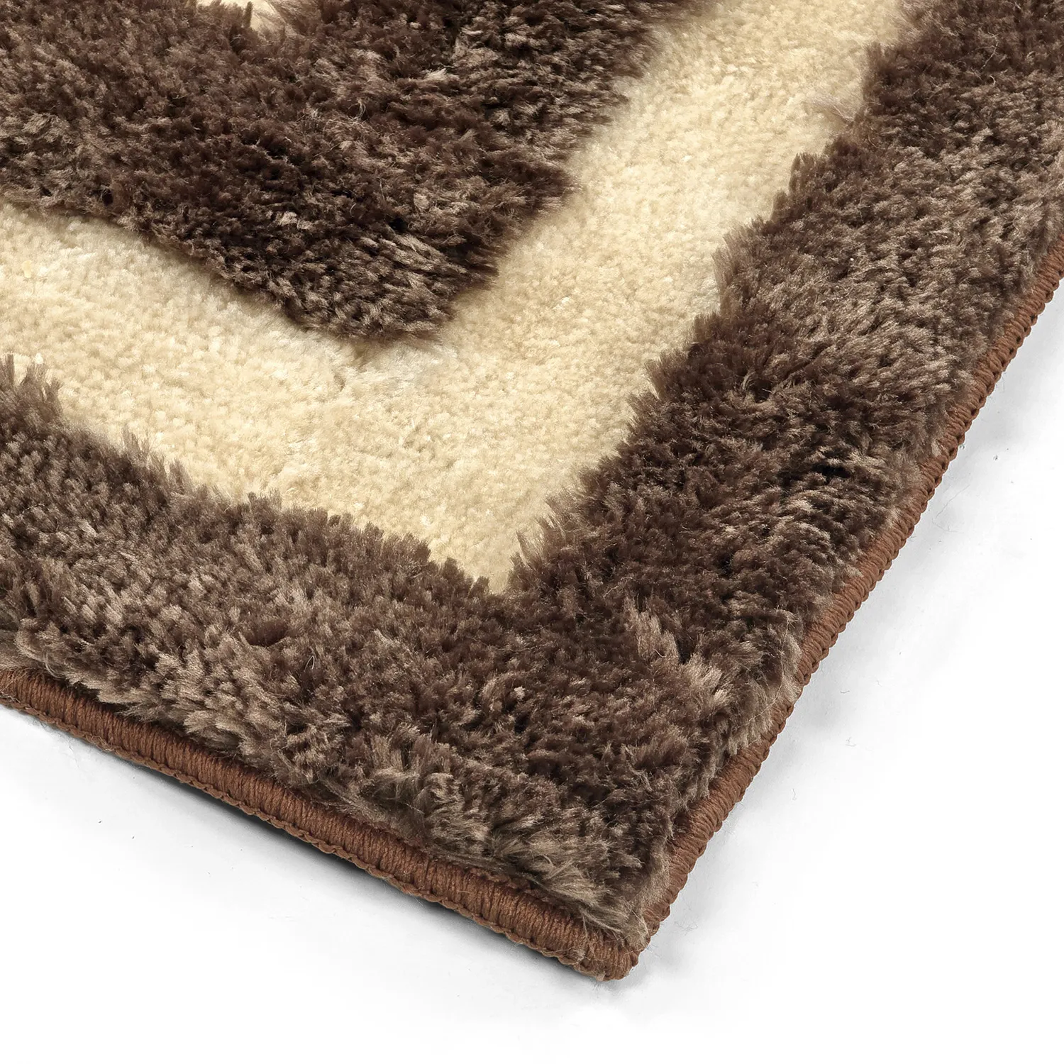 Hoogpolig vloerkleed - Karbala (beige/bruin)