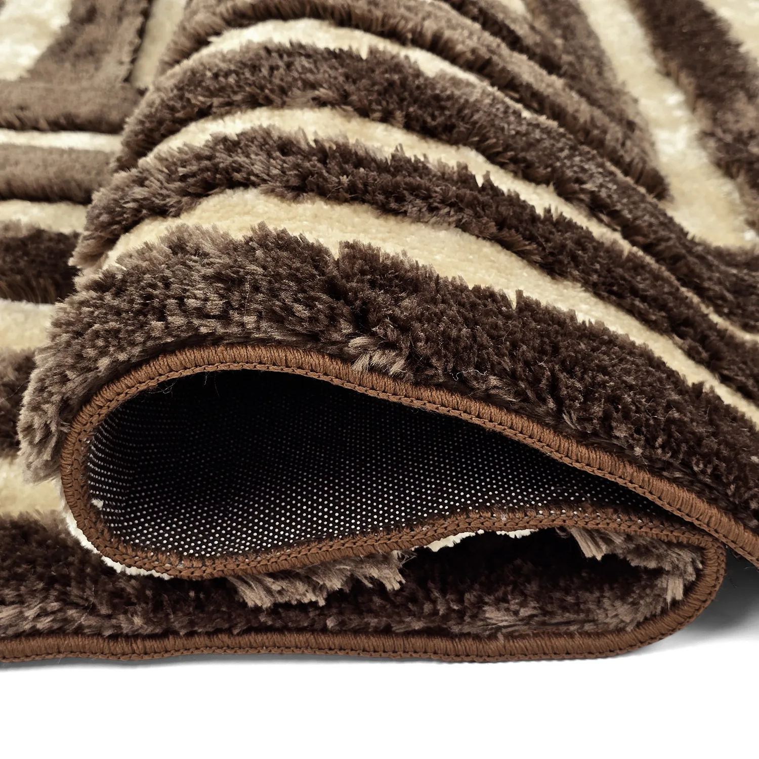 Hoogpolig vloerkleed - Karbala (beige/bruin)