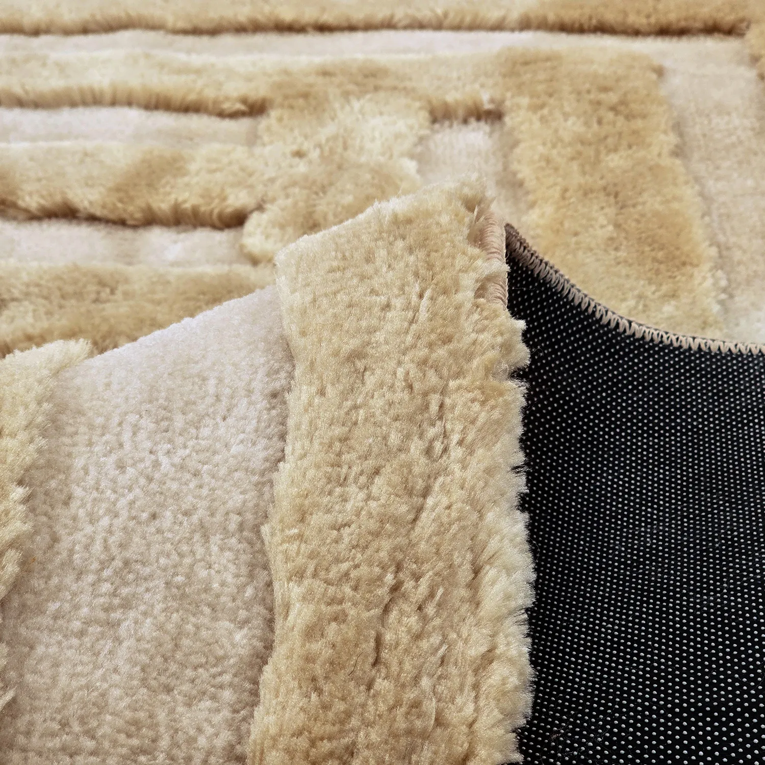 Hoogpolig vloerkleed - Karbala (crème/beige)