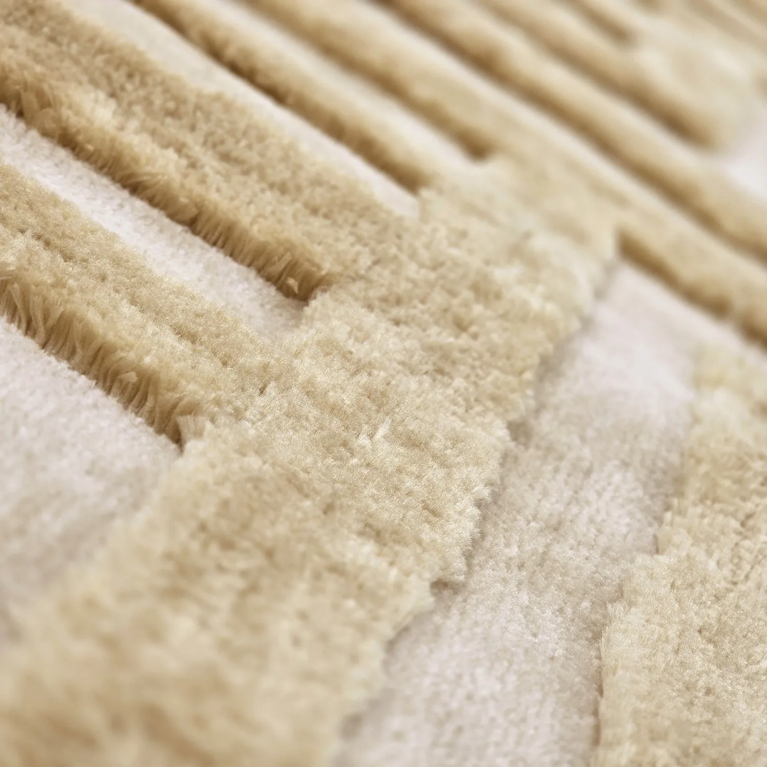 Hoogpolig vloerkleed - Karbala (crème/beige)