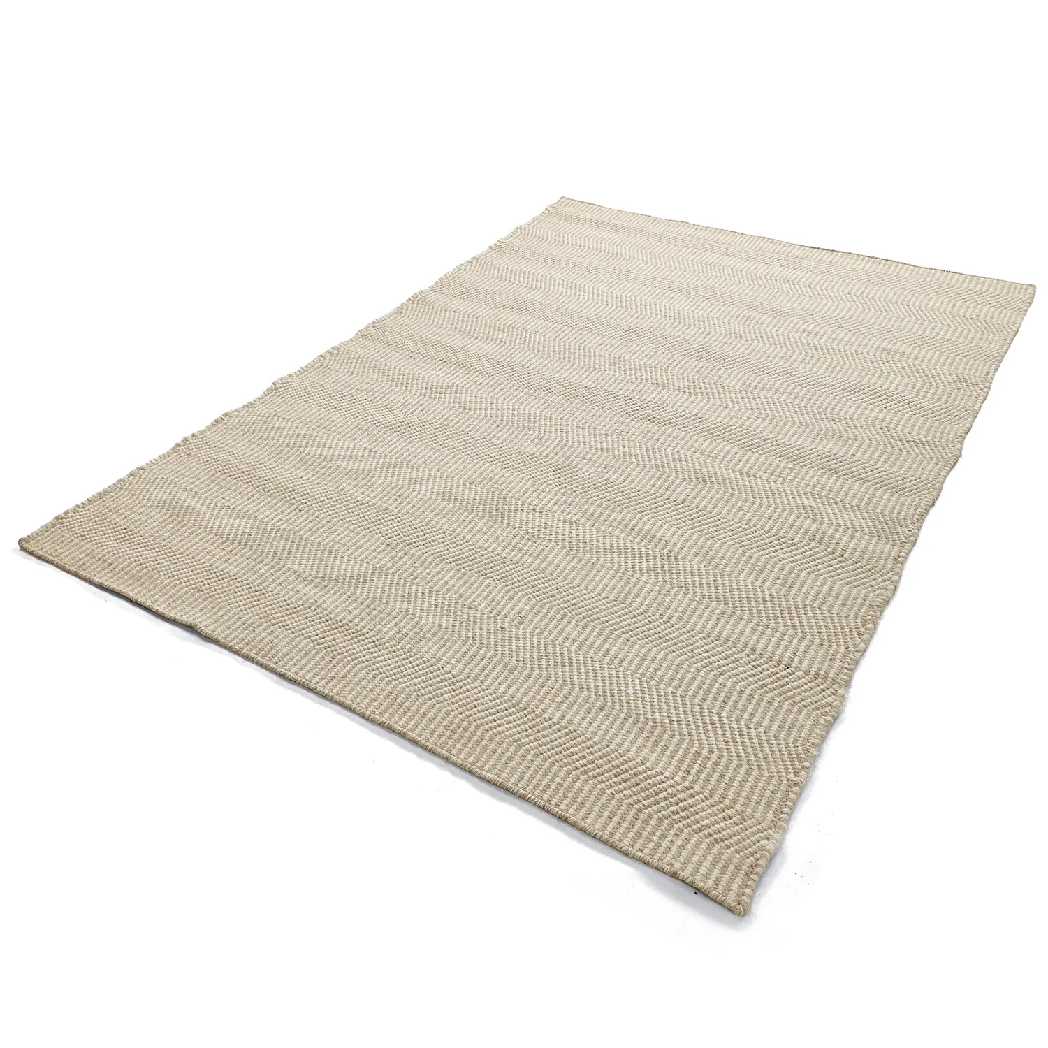 Wollen-vloerkleed - Larkana (beige/wit)