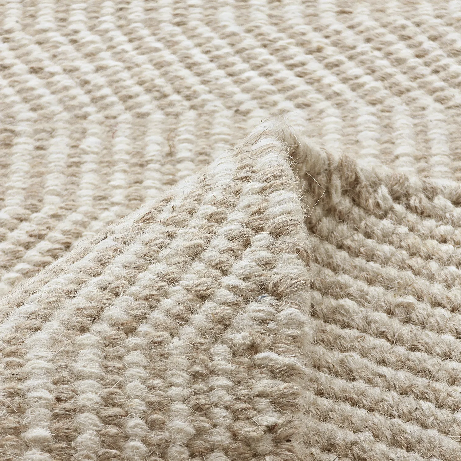 Wollen-vloerkleed - Larkana (beige/wit)