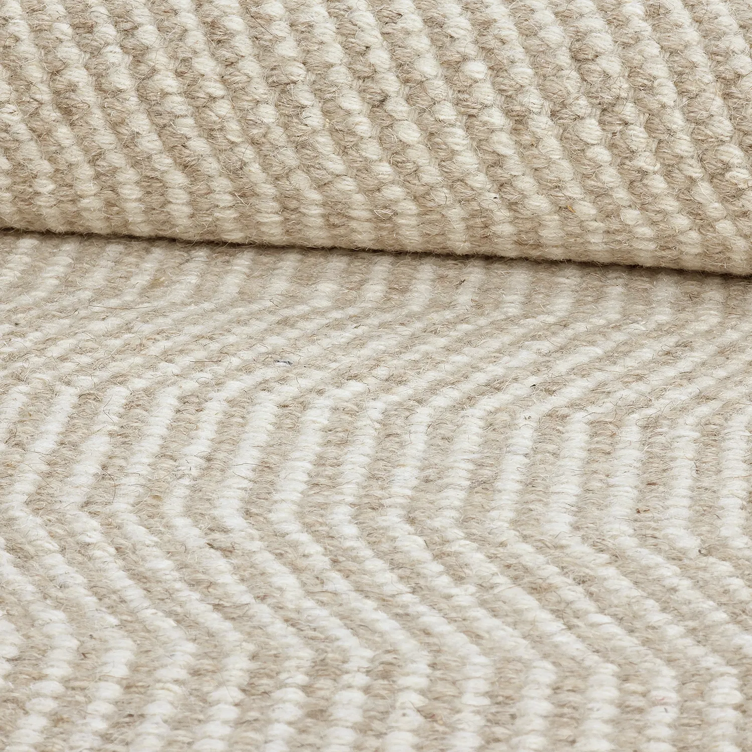 Wollen-vloerkleed - Larkana (beige/wit)