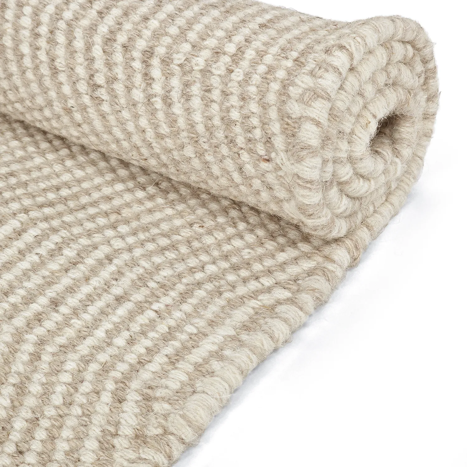 Wollen-vloerkleed - Larkana (beige/wit)