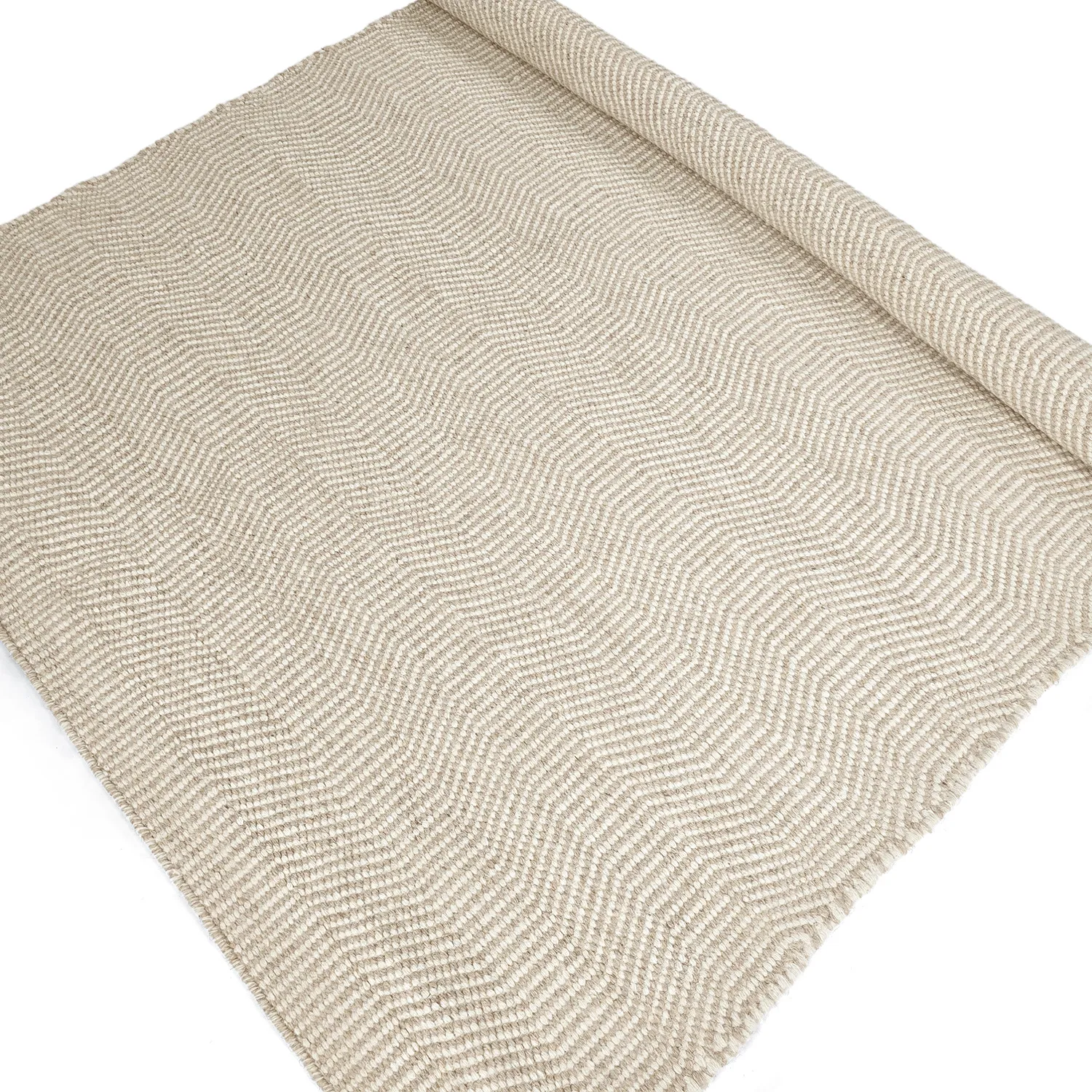 Wollen-vloerkleed - Larkana (beige/wit)