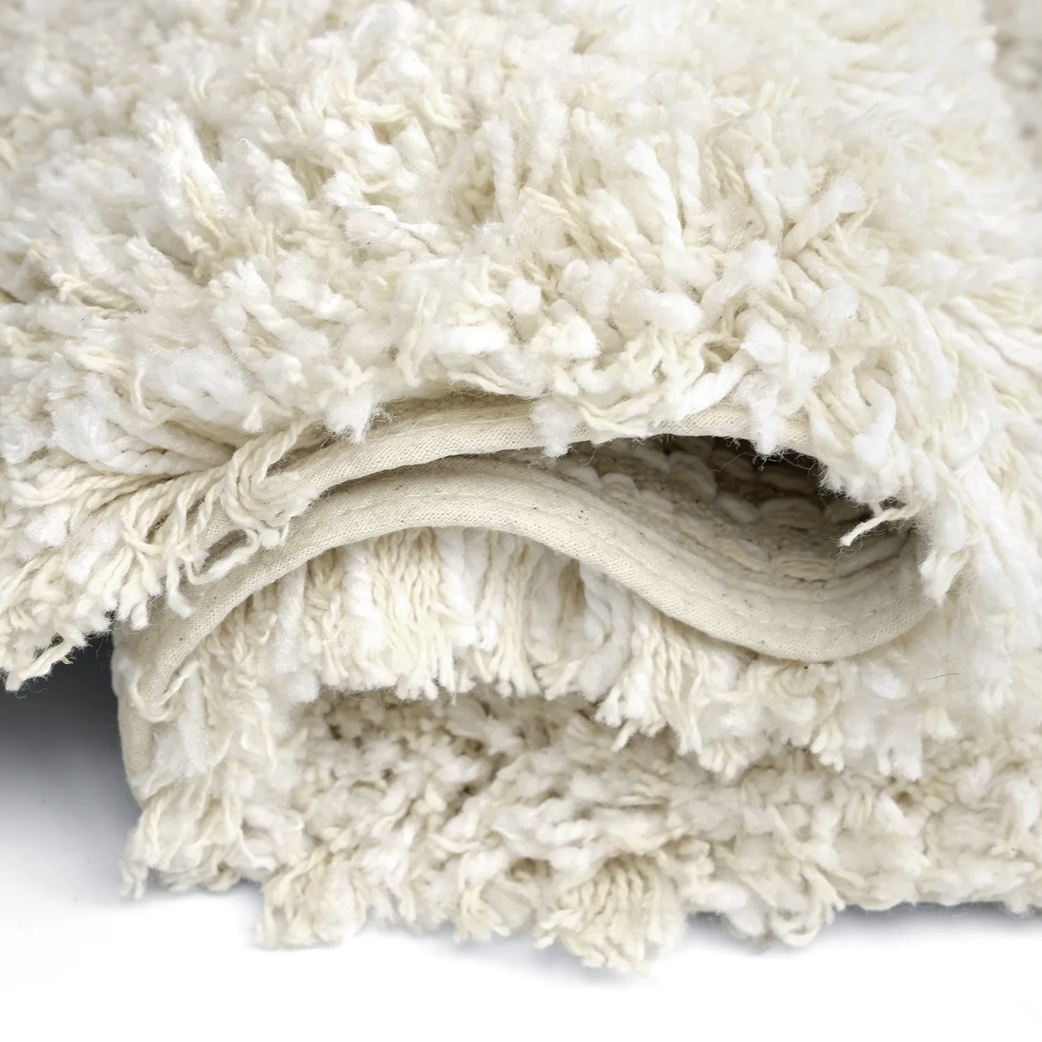 Hoogpolig vloerkleed - Naousa Natural Cotton Shaggy (multi)