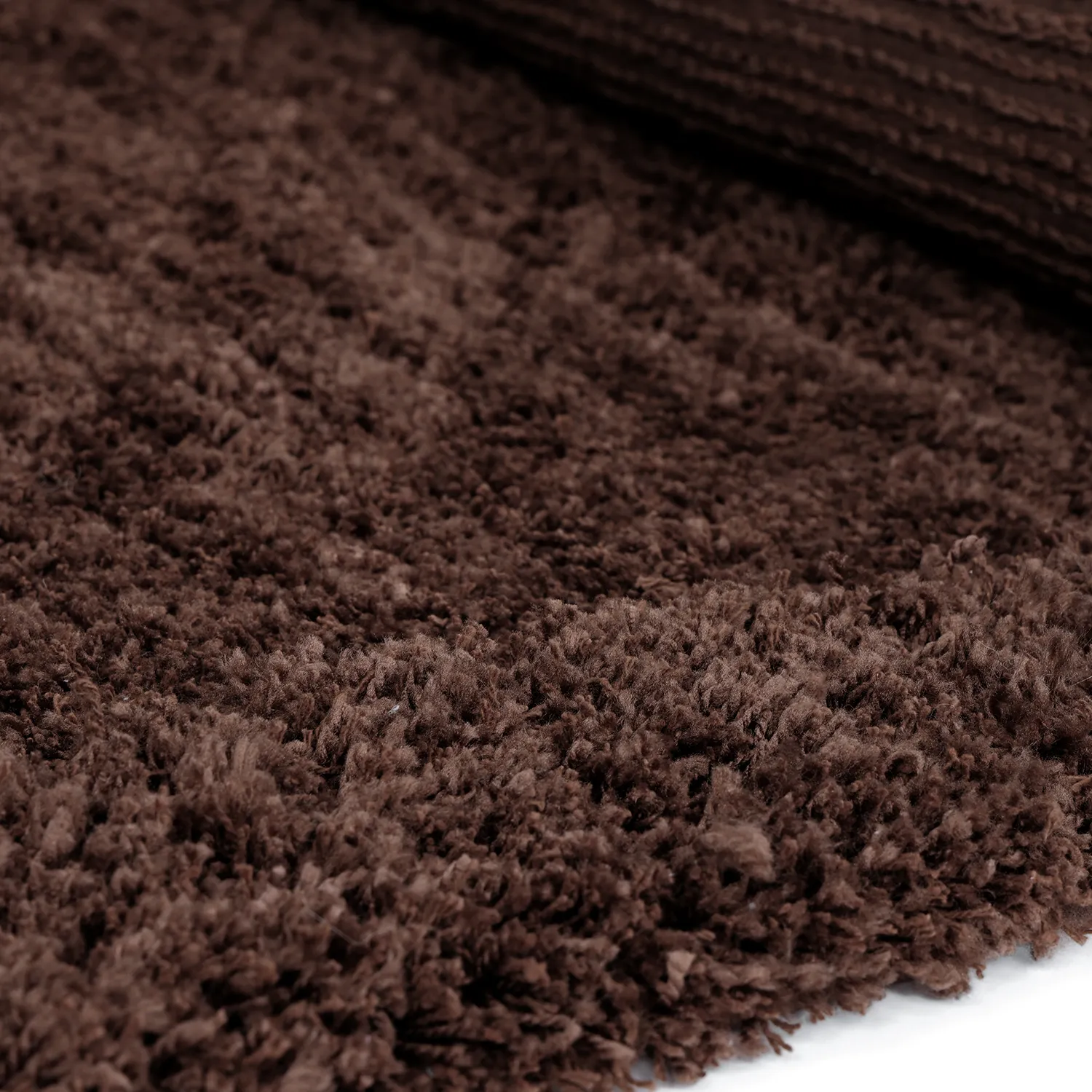 Hoogpolig vloerkleed - Molyvos Natural Cotton Shaggy (bruin)