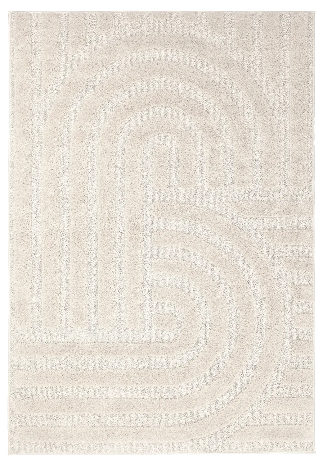 Hoogpolig vloerkleed - Naha (gebroken wit)