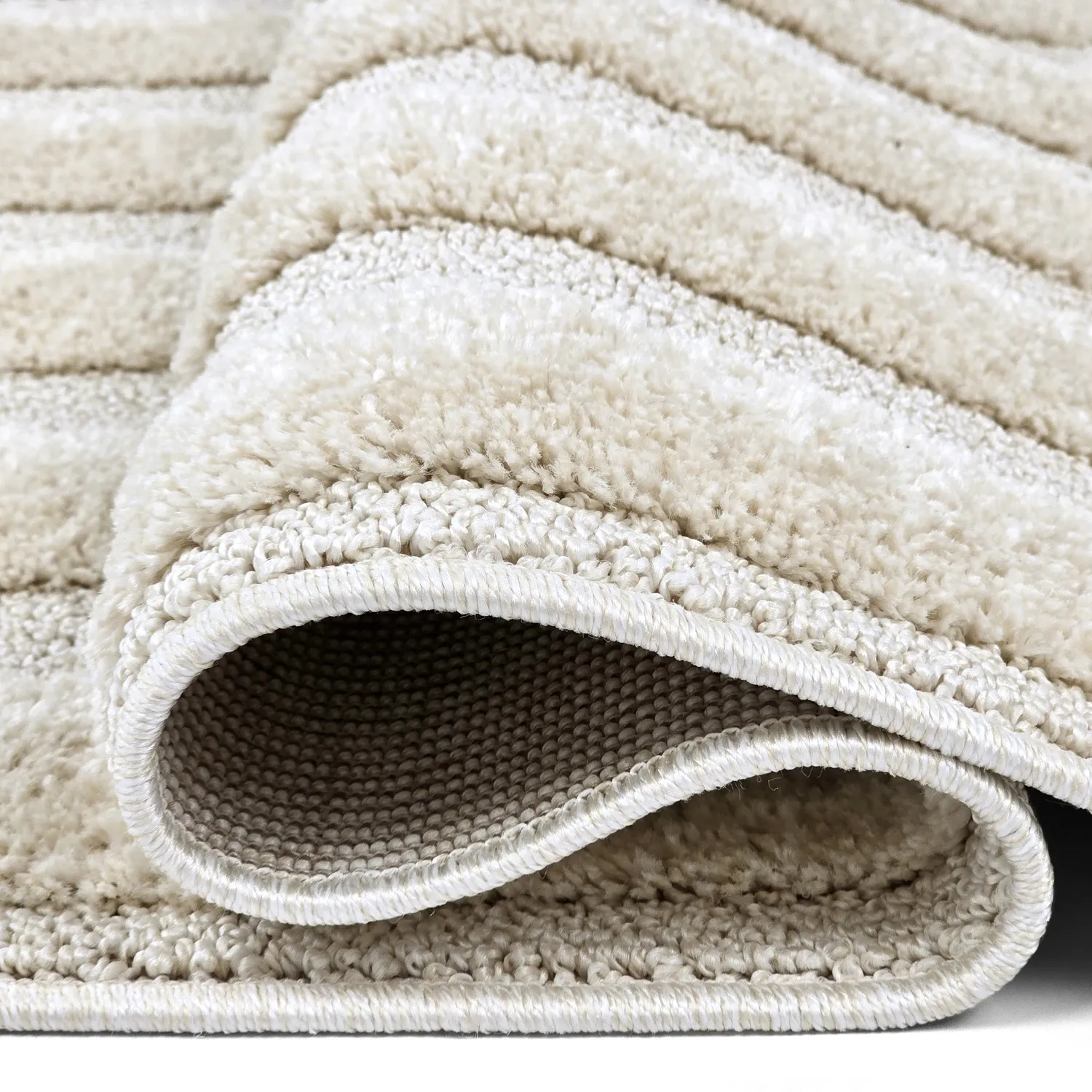 Hoogpolig vloerkleed - Naha (gebroken wit)