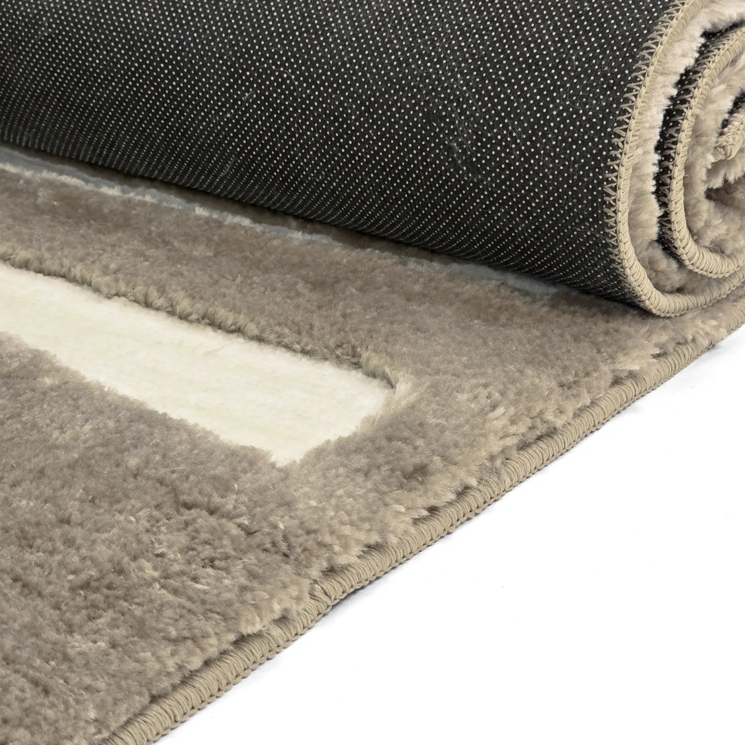 Hoogpolig vloerkleed - Palmyra (beige/wit)