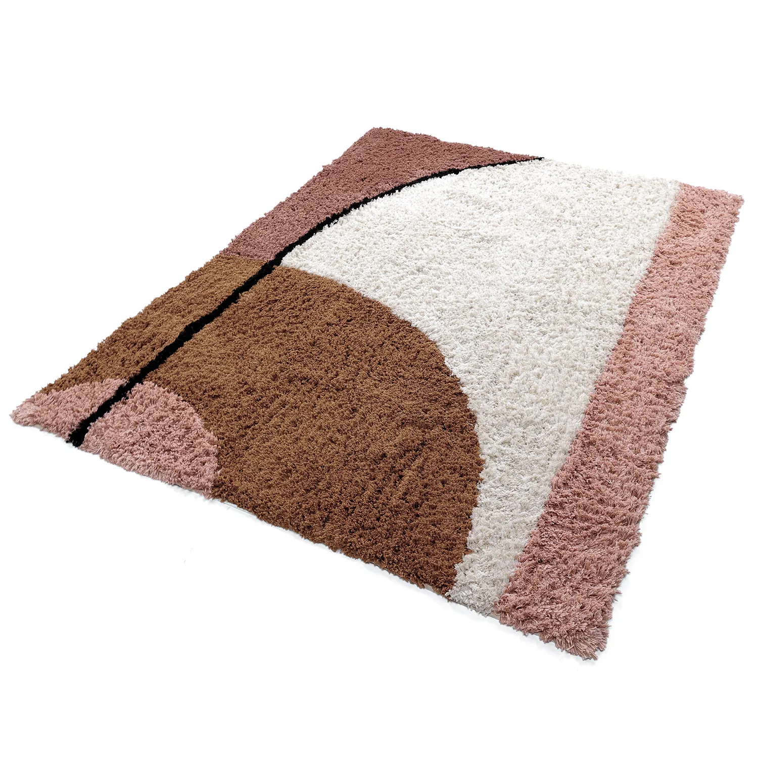 Hoogpolig vloerkleed - Perast Natural Cotton Shaggy (multi)