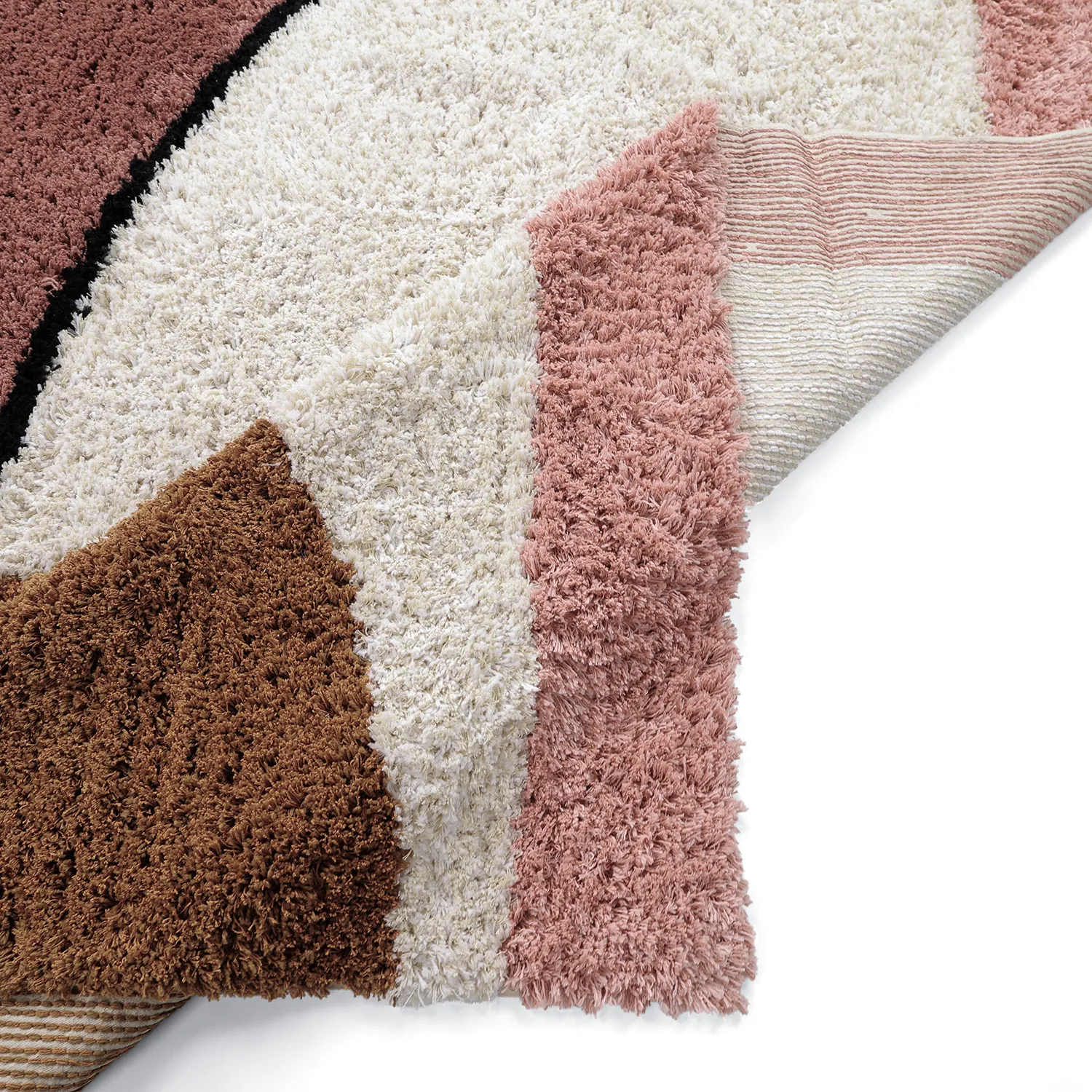 Hoogpolig vloerkleed - Perast Natural Cotton Shaggy (multi)