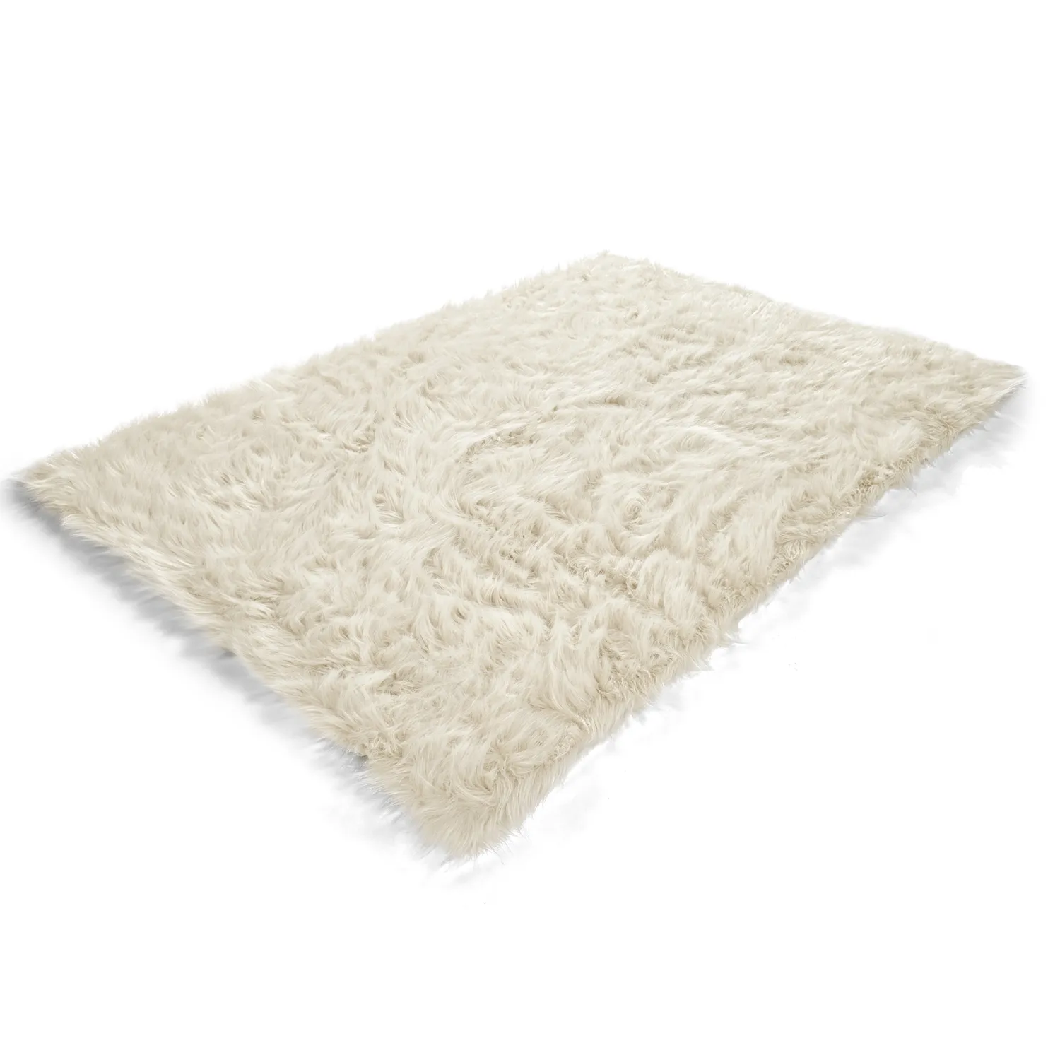 Hoogpolig vloerkleed - Sohar (beige)