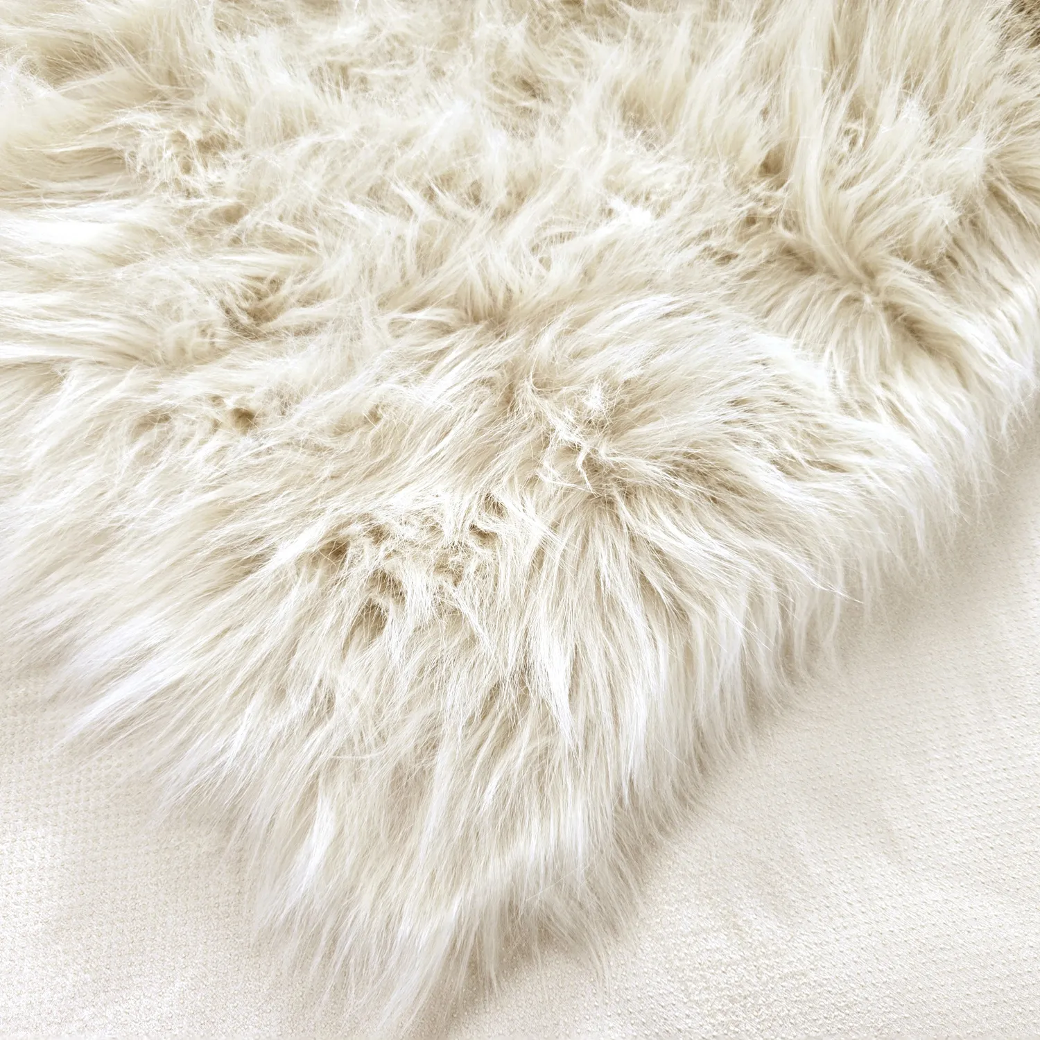 Hoogpolig vloerkleed - Sohar (beige)