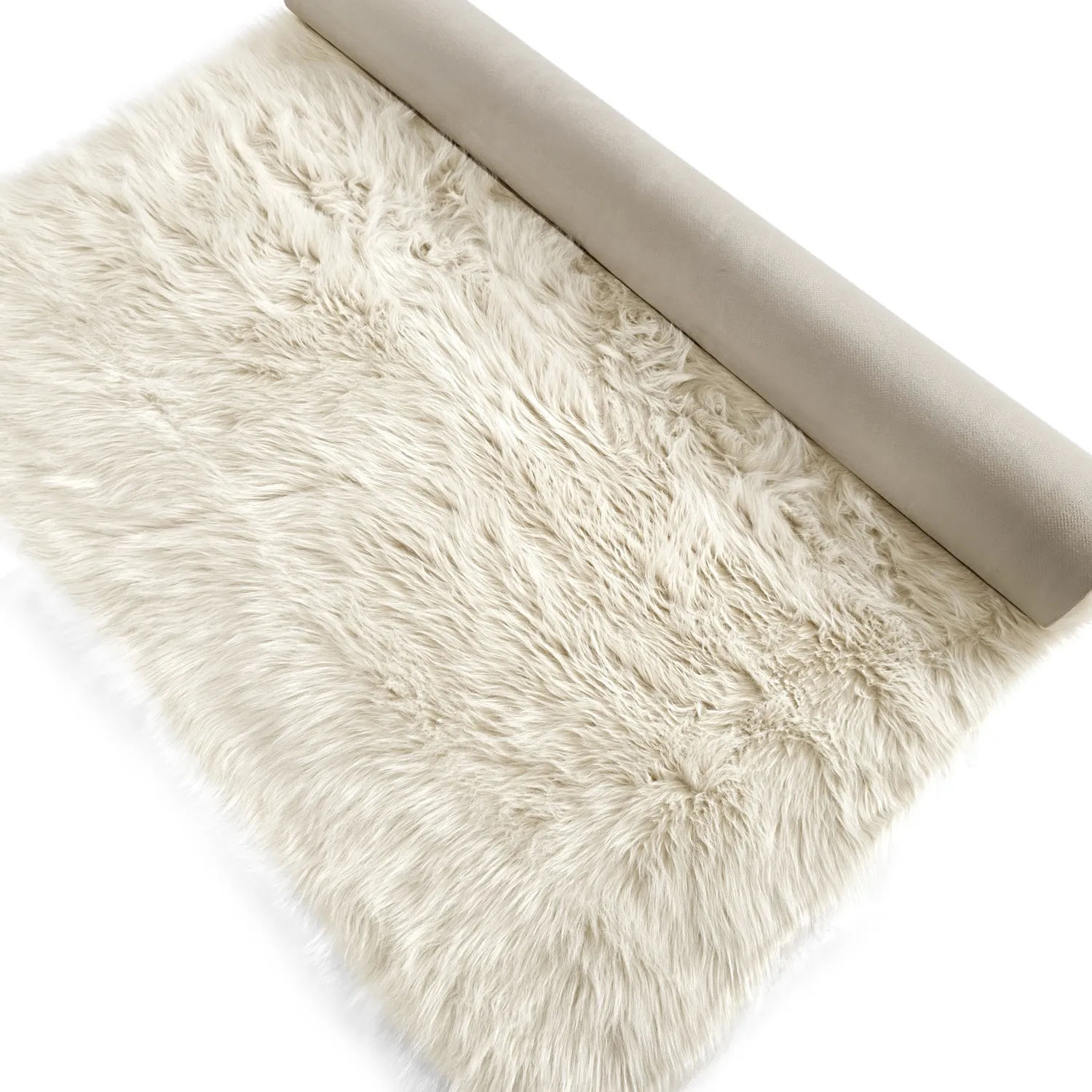 Hoogpolig vloerkleed - Sohar (beige)