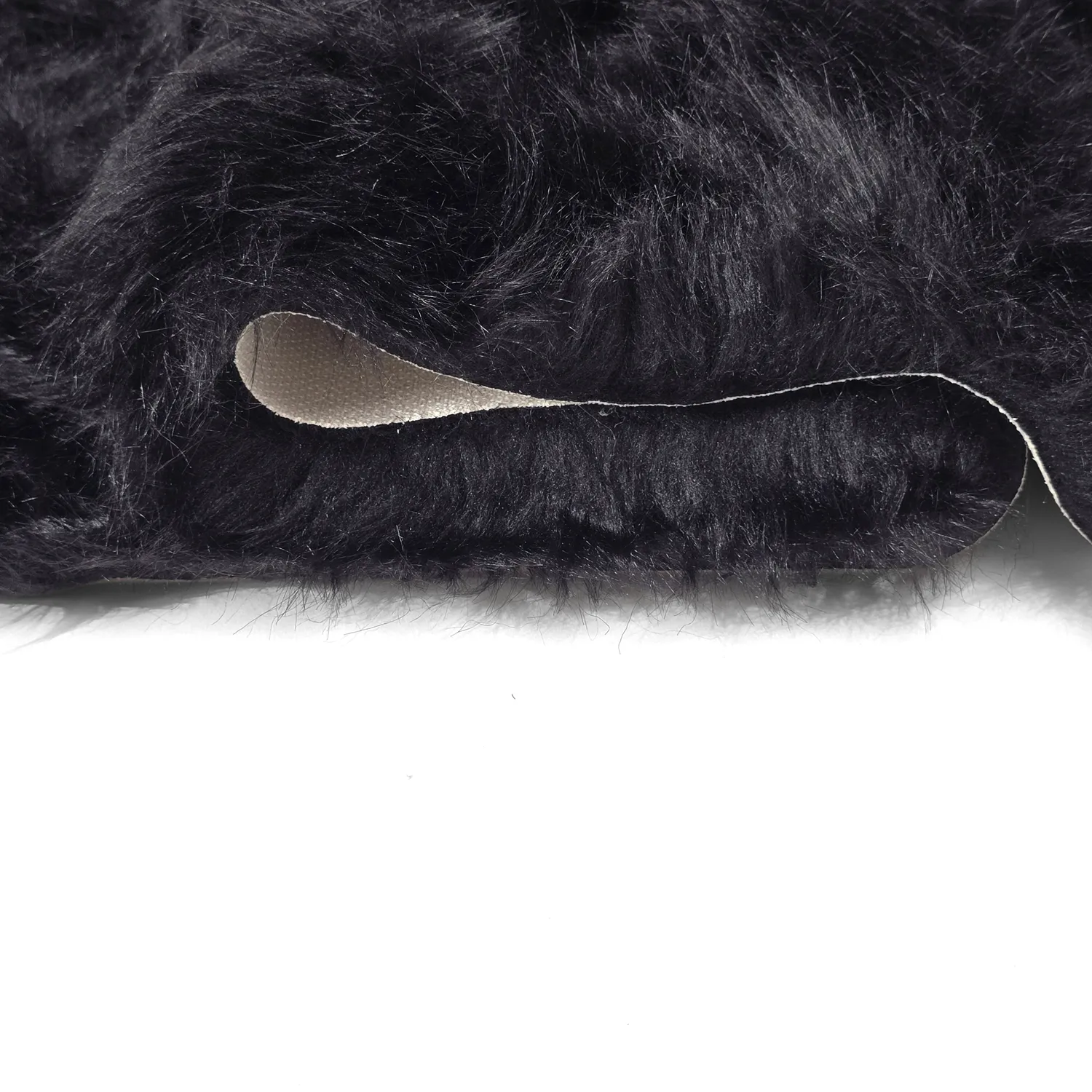 Hoogpolig vloerkleed - Sohar (zwart)