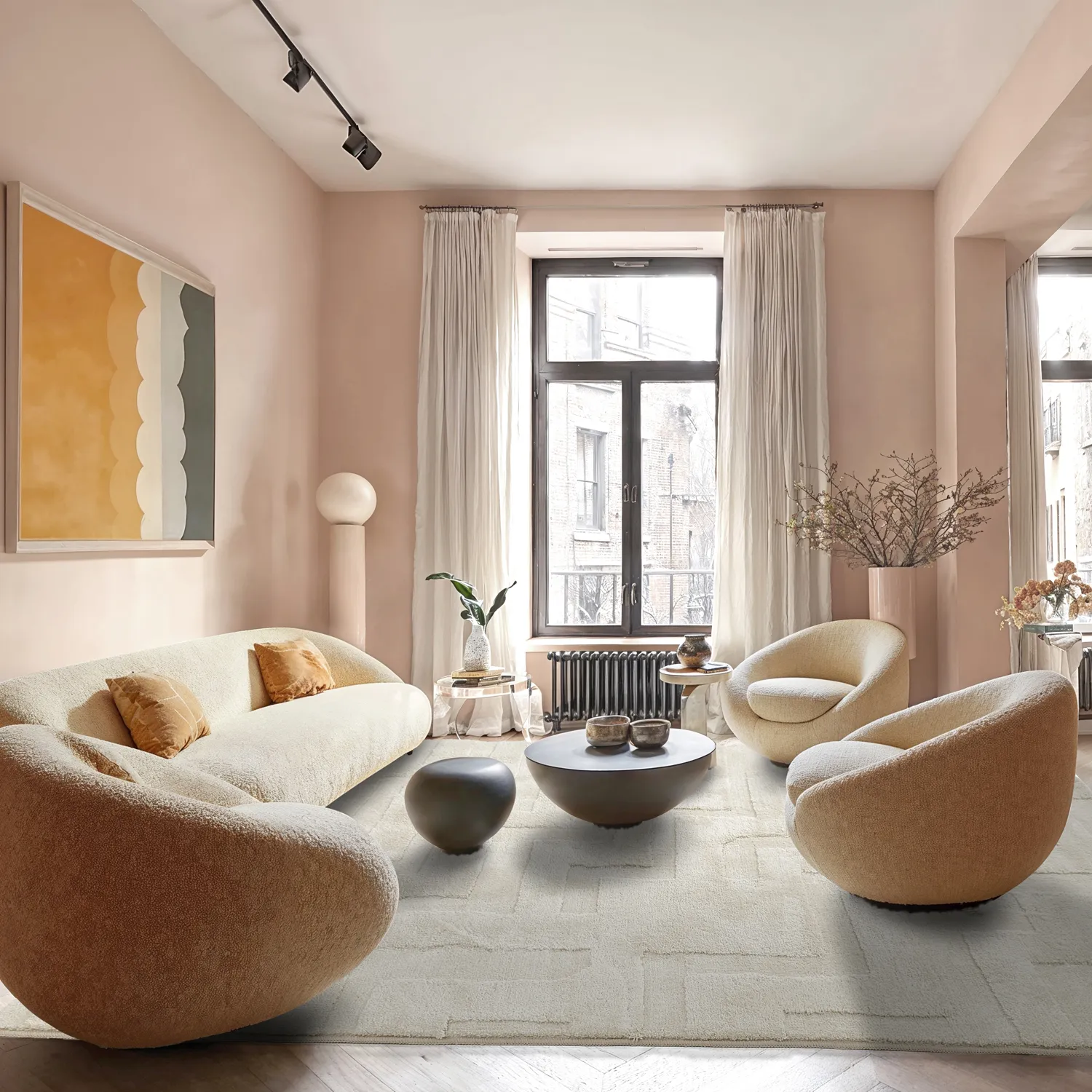 Hoogpolig vloerkleed - Tripoli (beige)