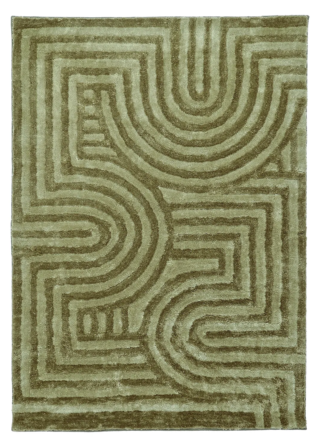 Hoogpolig vloerkleed - Volos (groente)