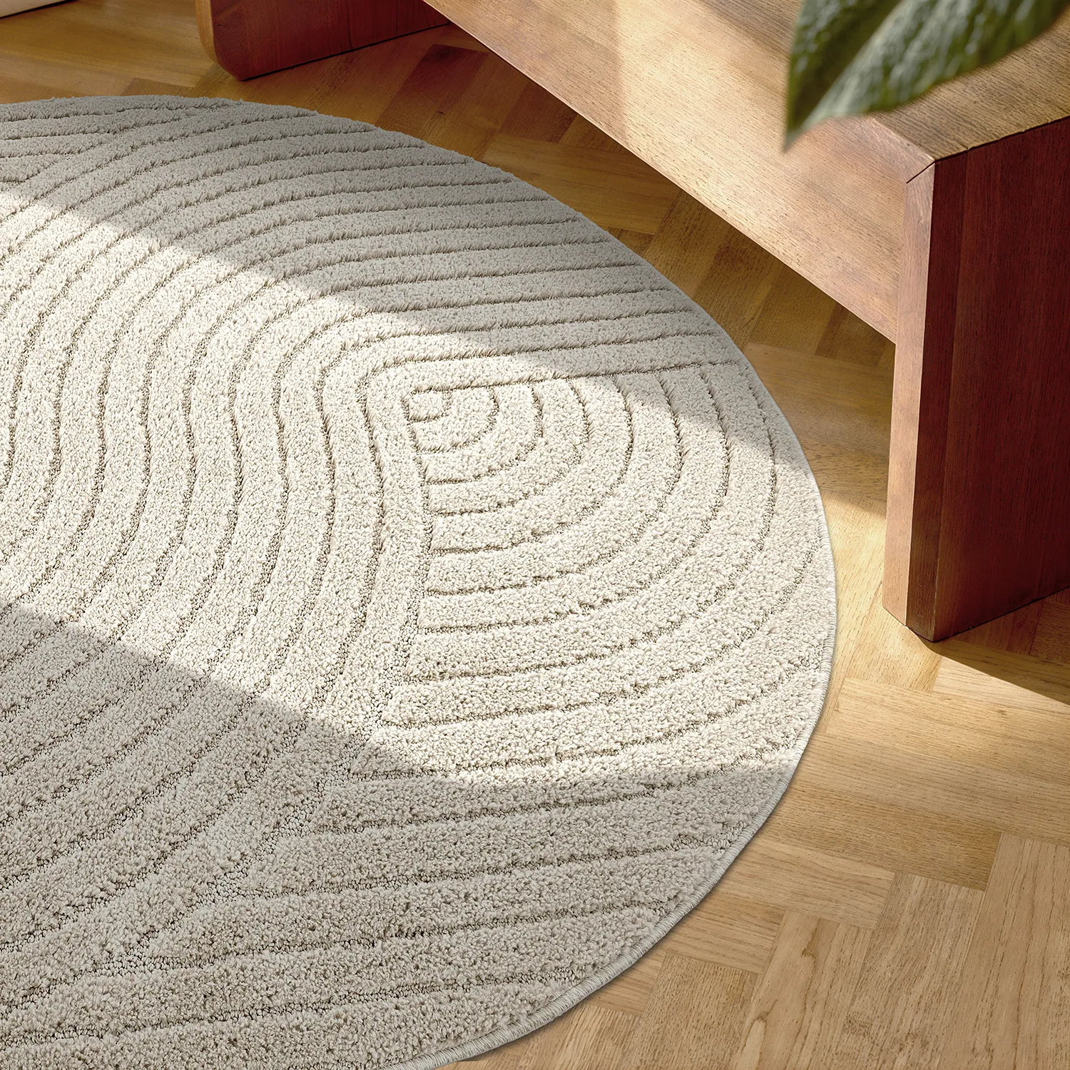 Ronde vloerkleden - Wendy (beige)