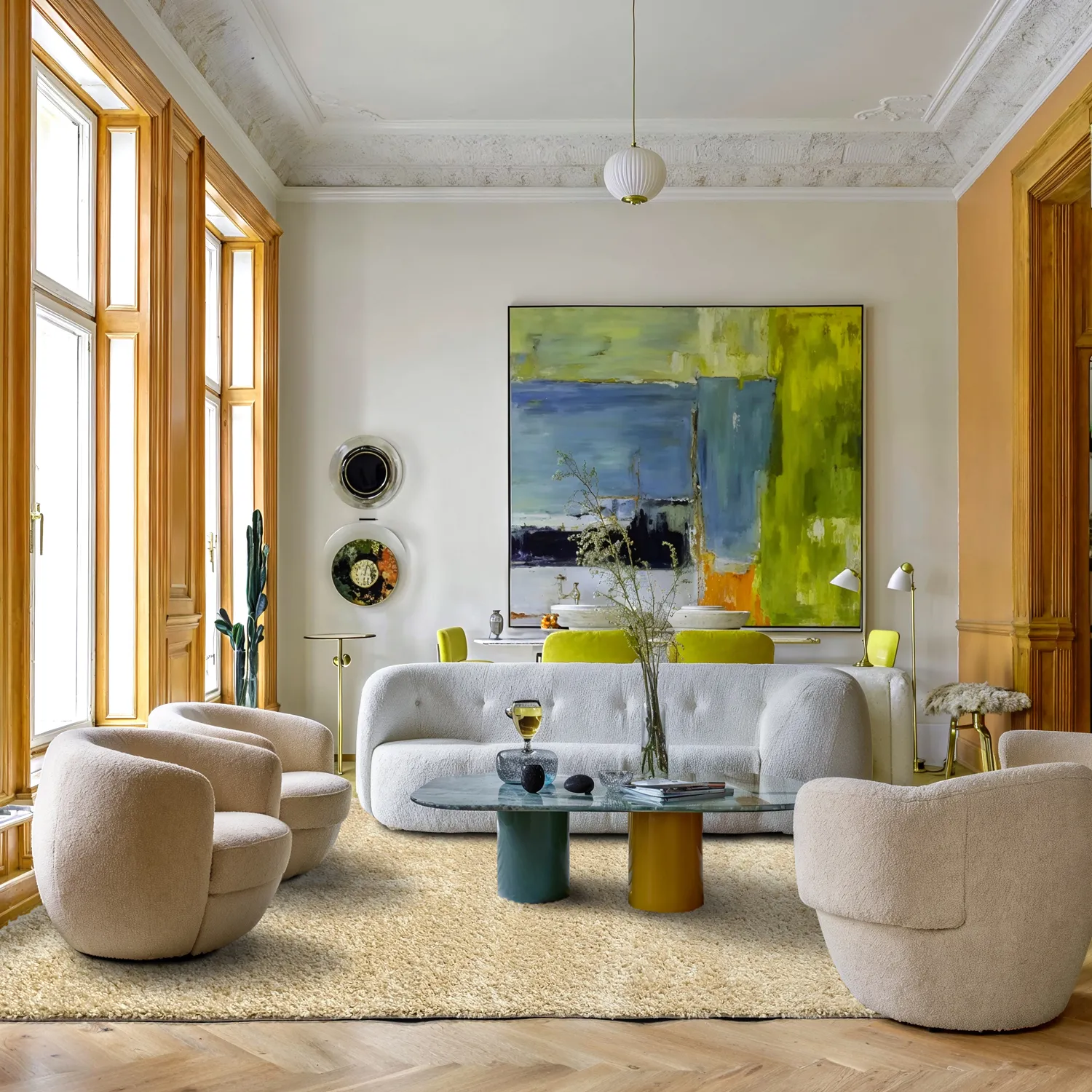 Hoogpolig vloerkleed - Zoe (room)