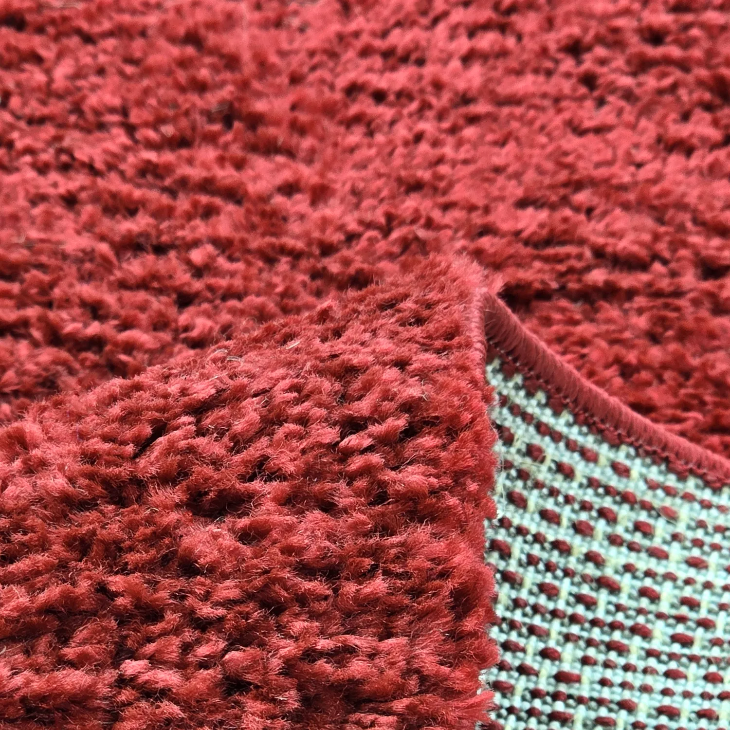 Hoogpolig vloerkleed - Zoe (rood)