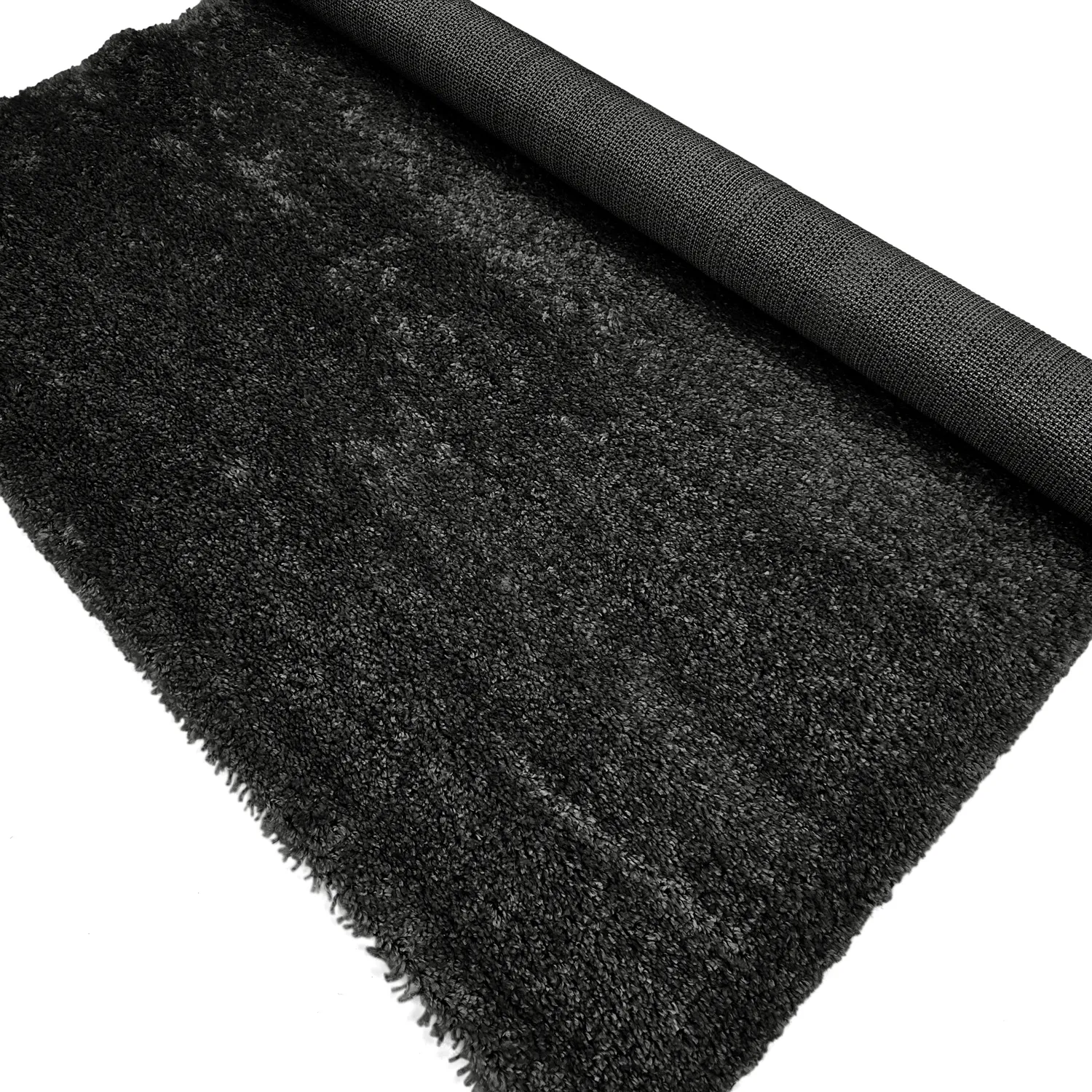 Hoogpolig vloerkleed - Zoe (zwart)