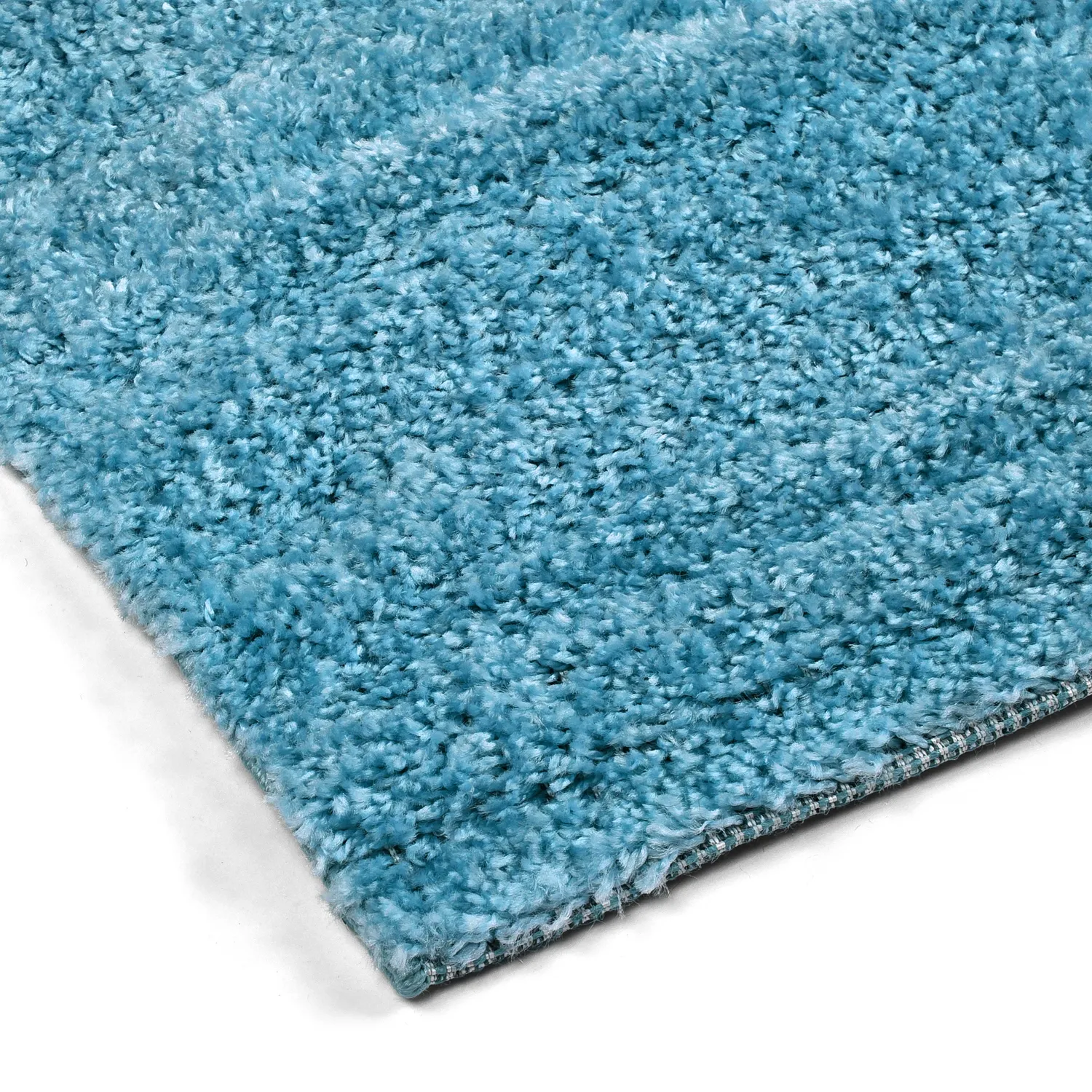 Hoogpolig vloerkleed - Zoe (turkoois)