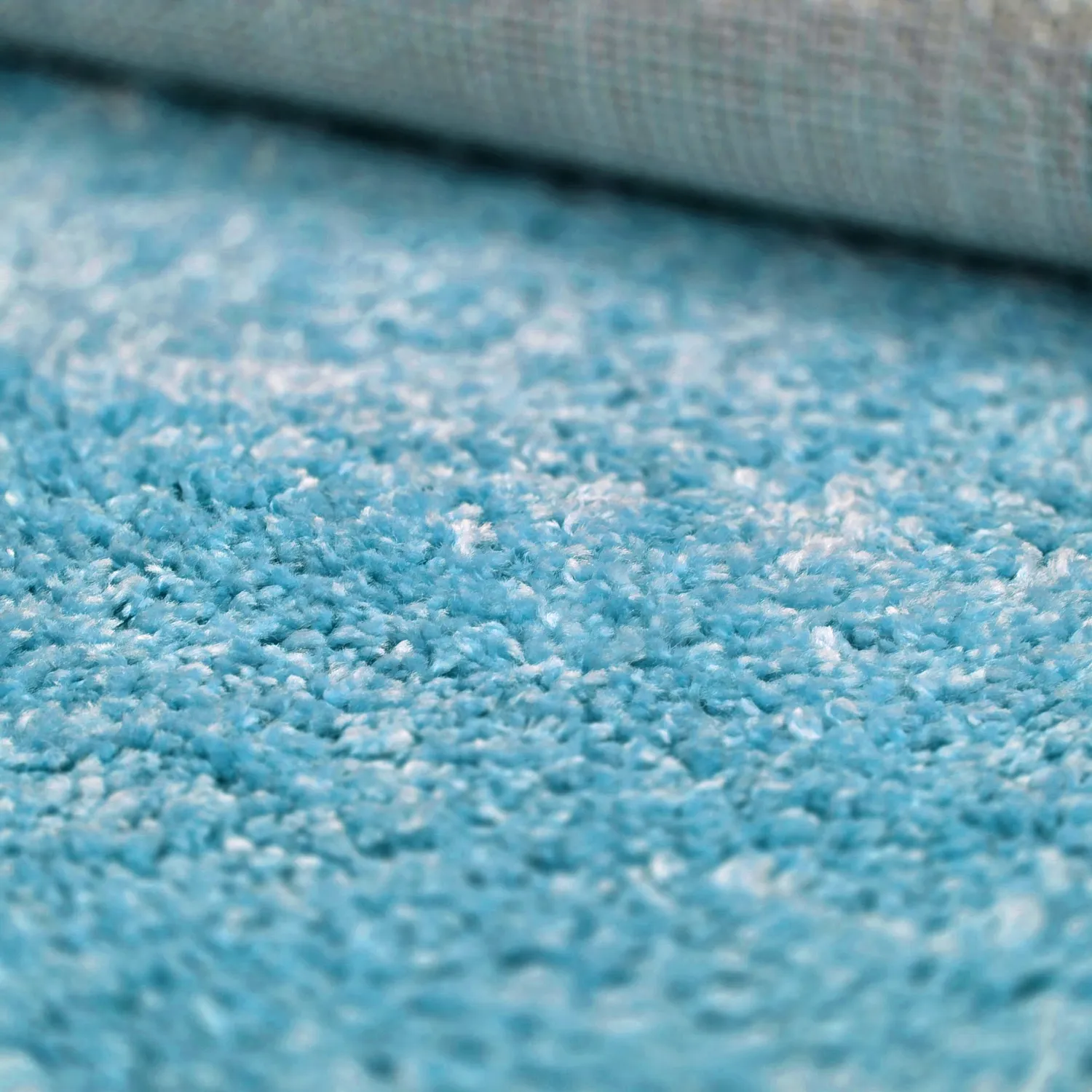 Hoogpolig vloerkleed - Zoe (turkoois)