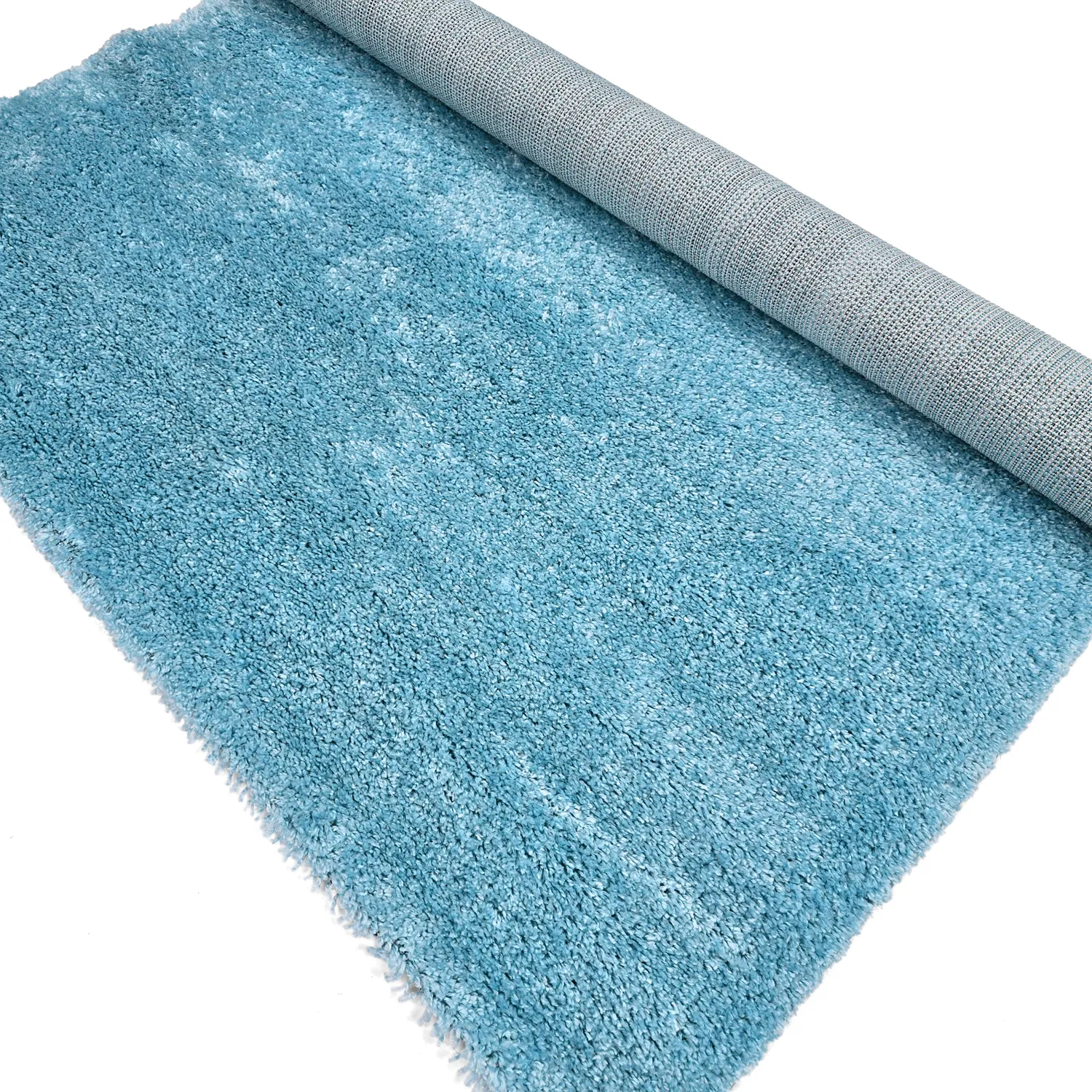 Hoogpolig vloerkleed - Zoe (turkoois)