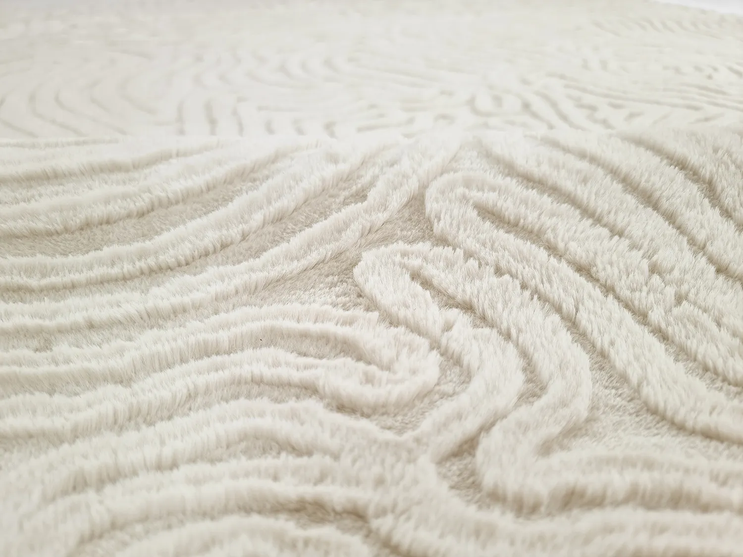 Hoogpolig vloerkleed - Amora (offwhite)