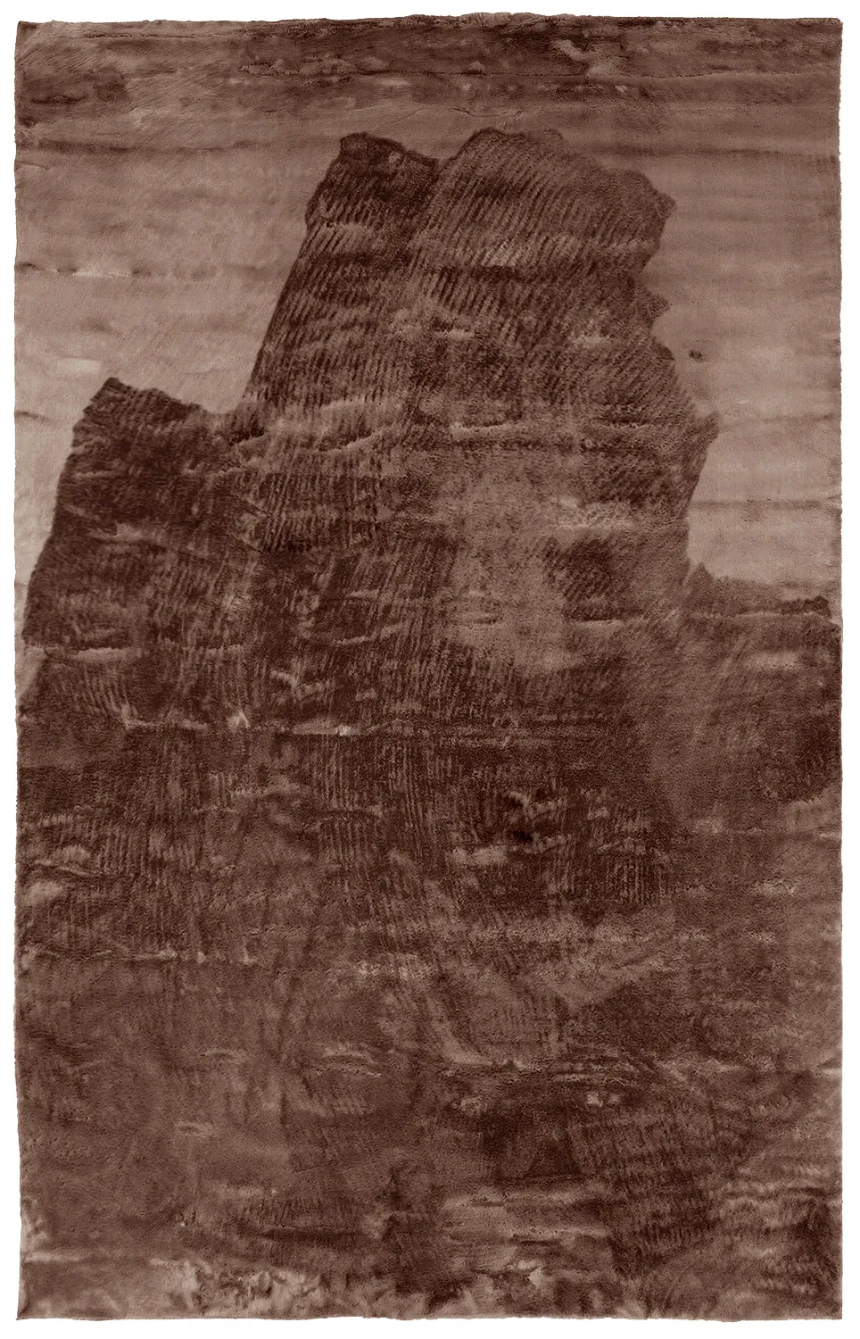 Hoogpolig vloerkleed - Aranga Super Soft Fur (donker bruin)