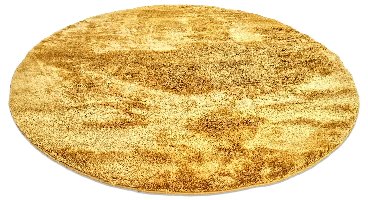 Ronde vloerkleden - Aranga Super Soft Fur (ochre)