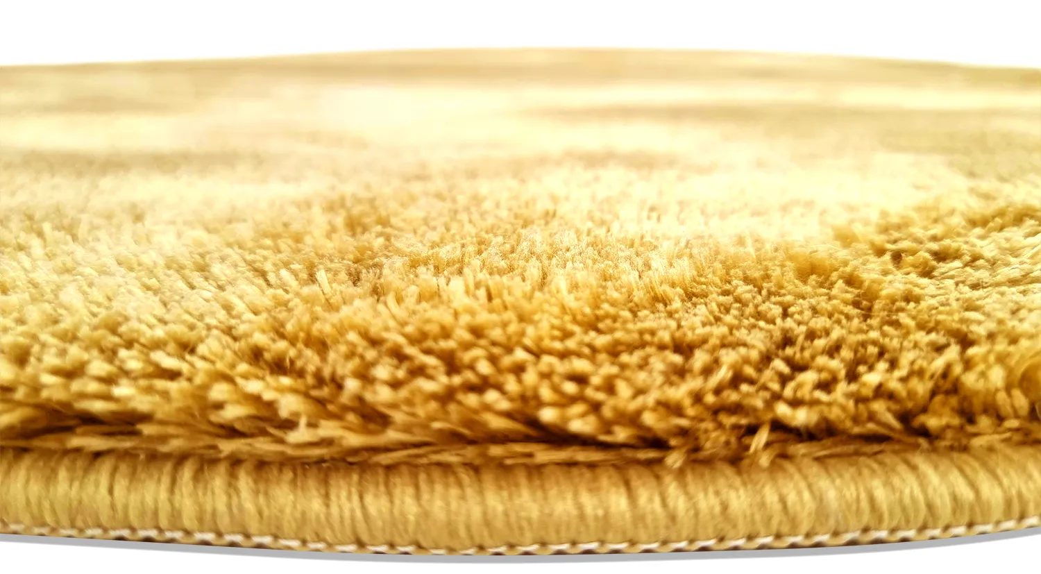 Ronde vloerkleden - Aranga Super Soft Fur (ochre)