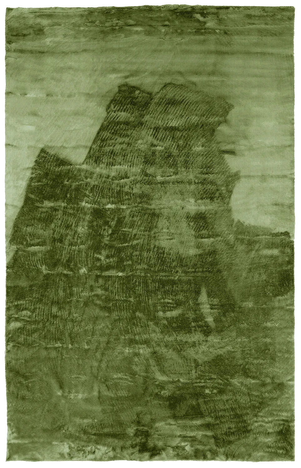 Hoogpolig vloerkleed - Aranga Super Soft Fur (olijfgroen)