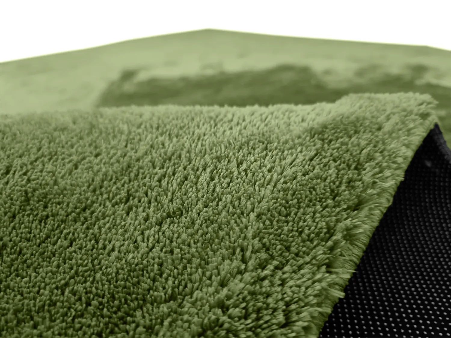 Hoogpolig vloerkleed - Aranga Super Soft Fur (olijfgroen)