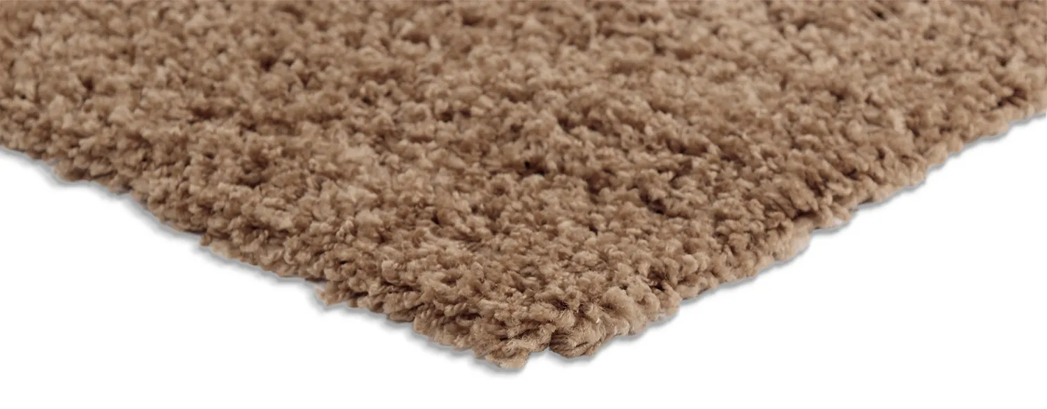 Hoogpolig vloerkleed - Zoe (bruin)