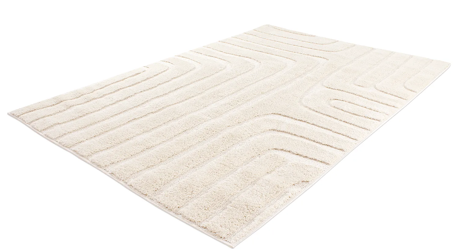 Hoogpolig vloerkleed - Elvira (offwhite)