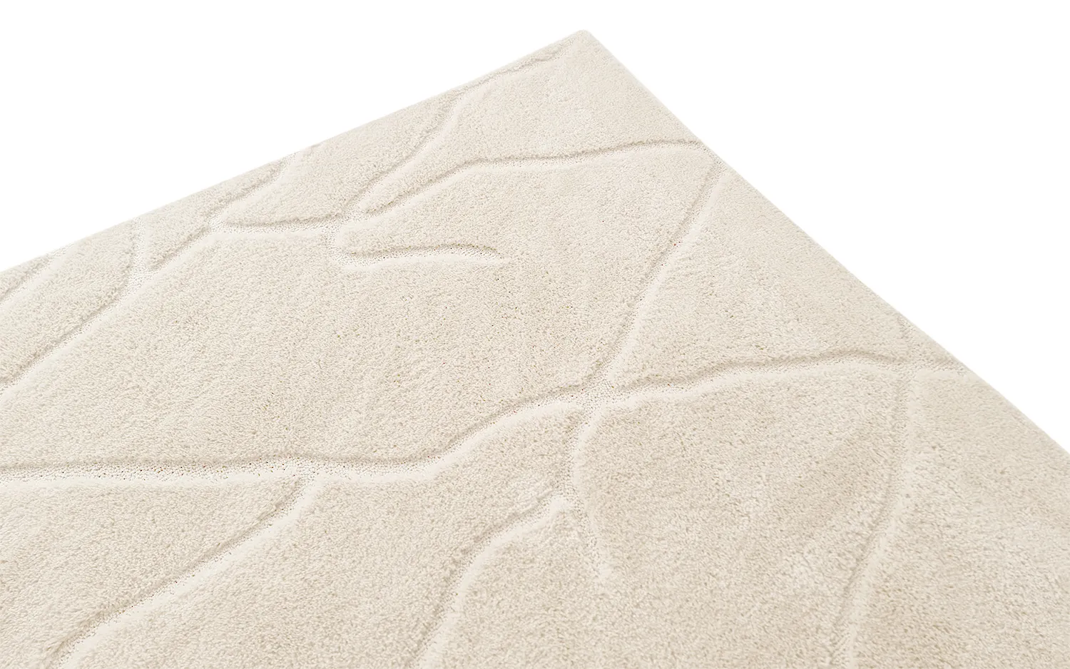 Hoogpolig vloerkleed - Enola (offwhite)