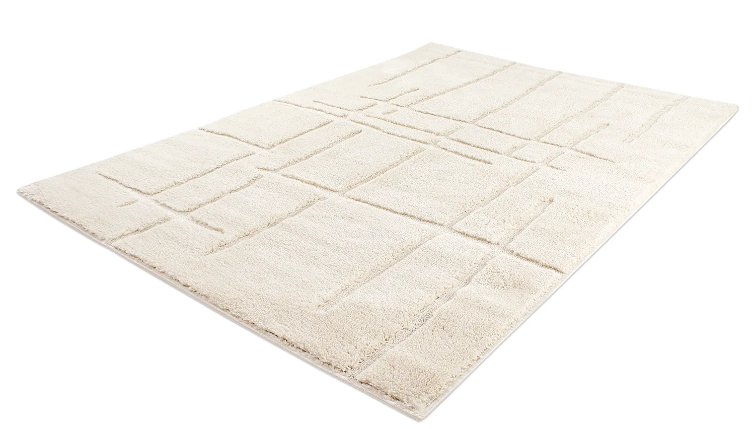 Hoogpolig vloerkleed - Flavia (offwhite)