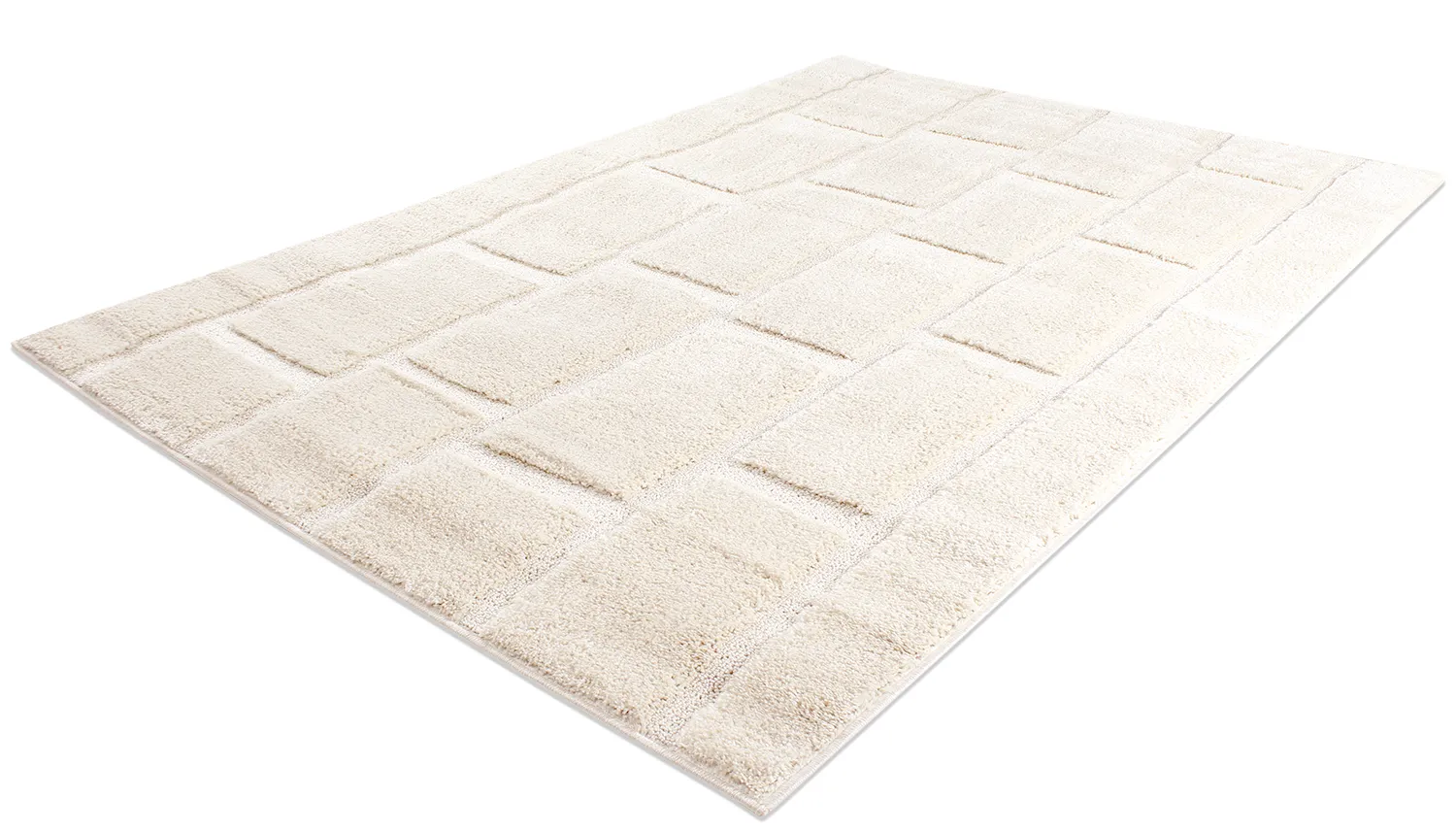 Hoogpolig vloerkleed - Juna (offwhite)