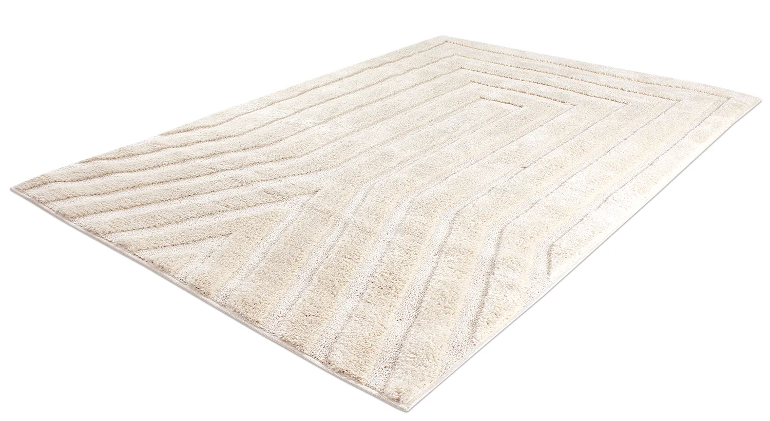 Hoogpolig vloerkleed - Lottie (offwhite)