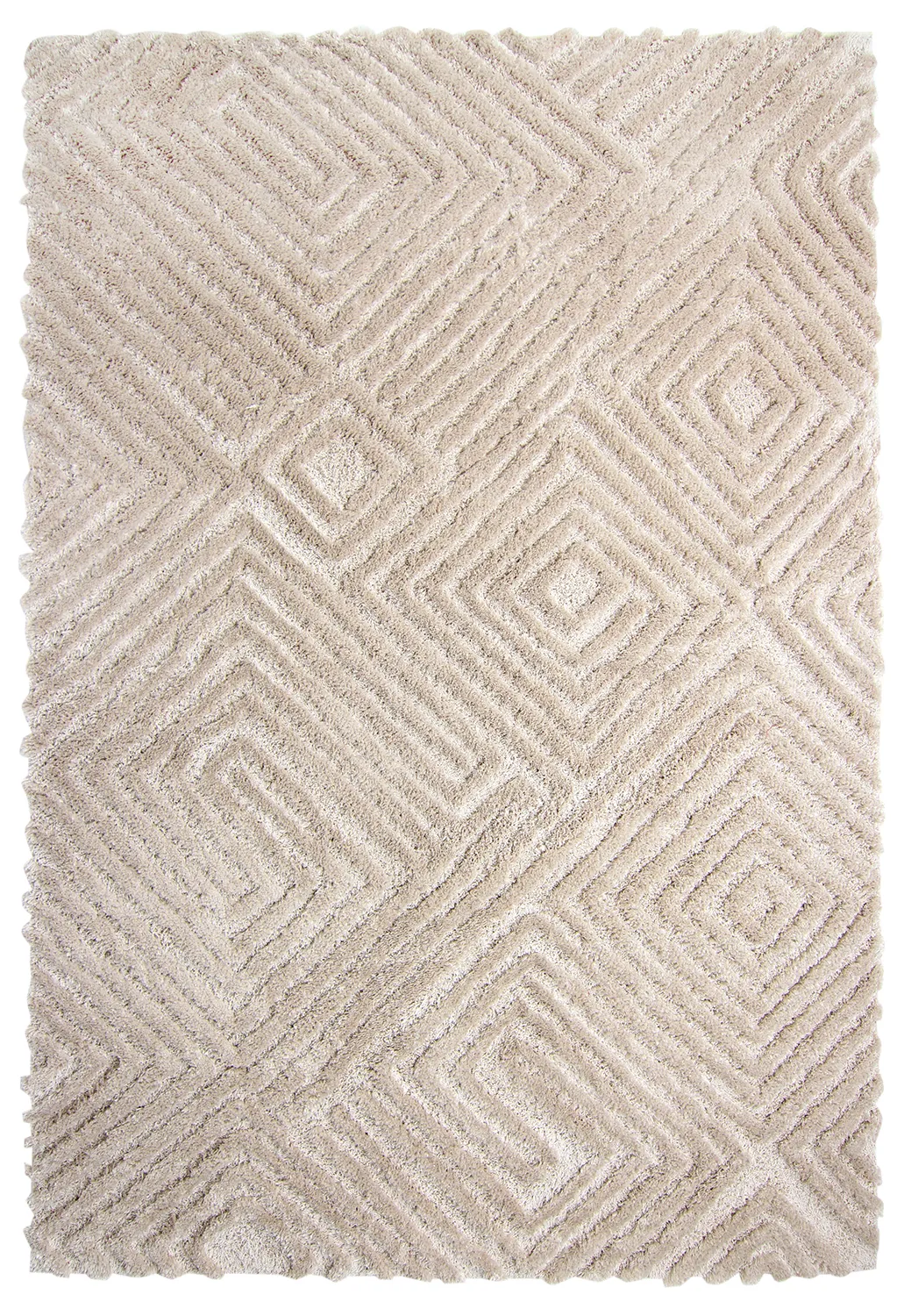 Hoogpolig vloerkleed - Monti (beige)