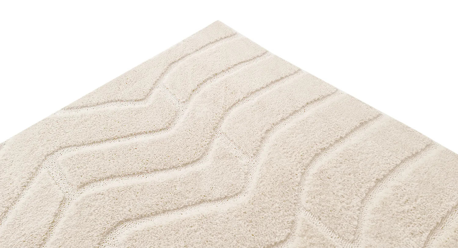 Hoogpolig vloerkleed - Ottoline (offwhite)