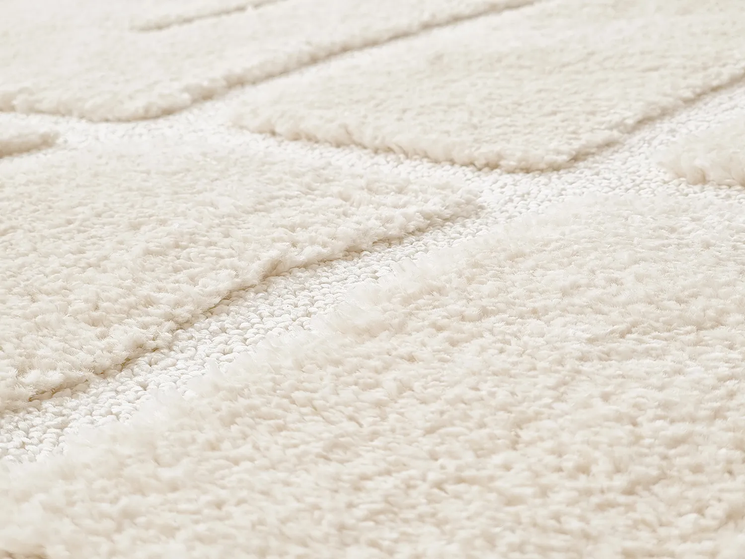 Hoogpolig vloerkleed - Tillie (offwhite)
