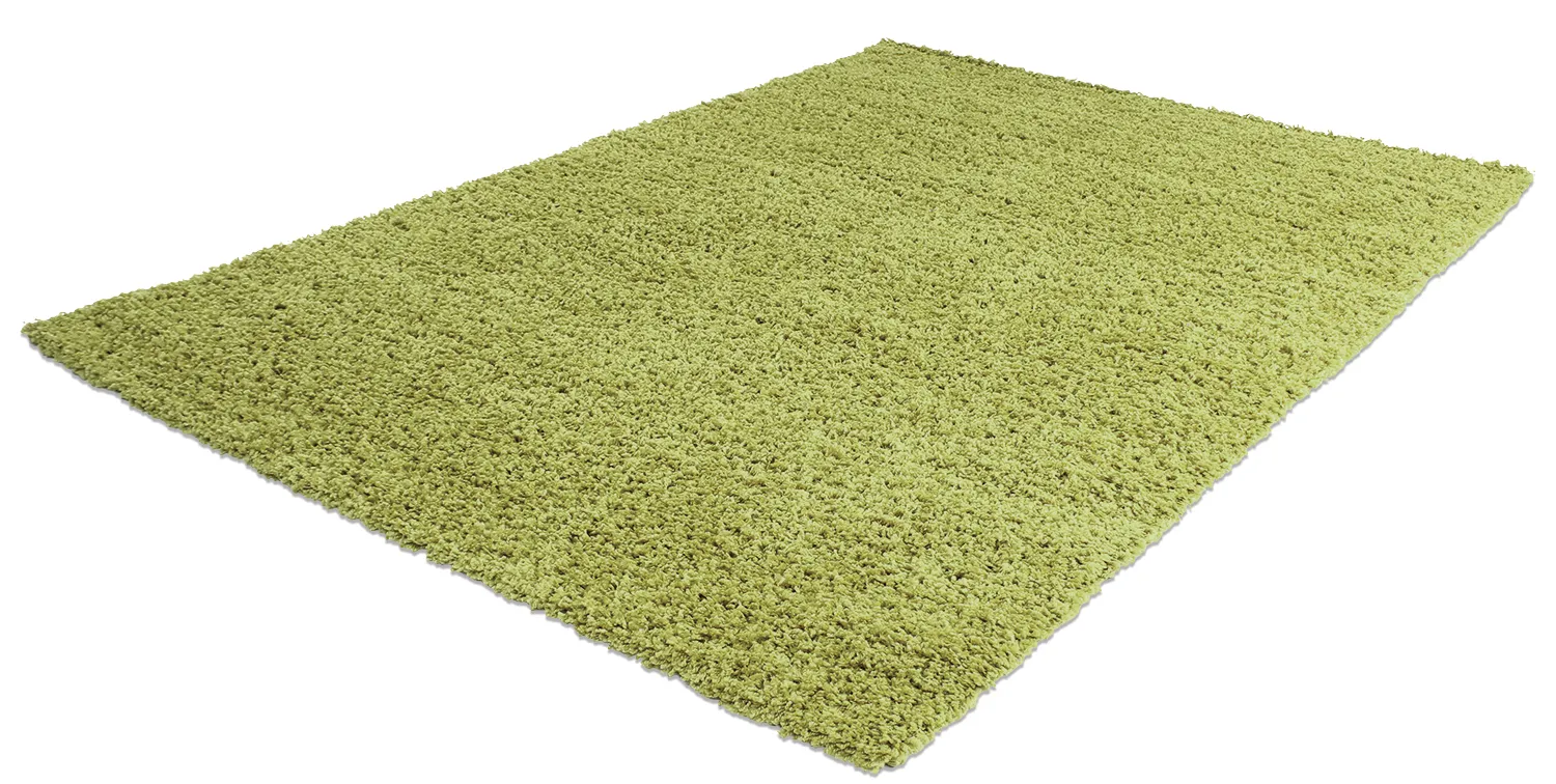 Hoogpolig vloerkleed - Zoe (groen)