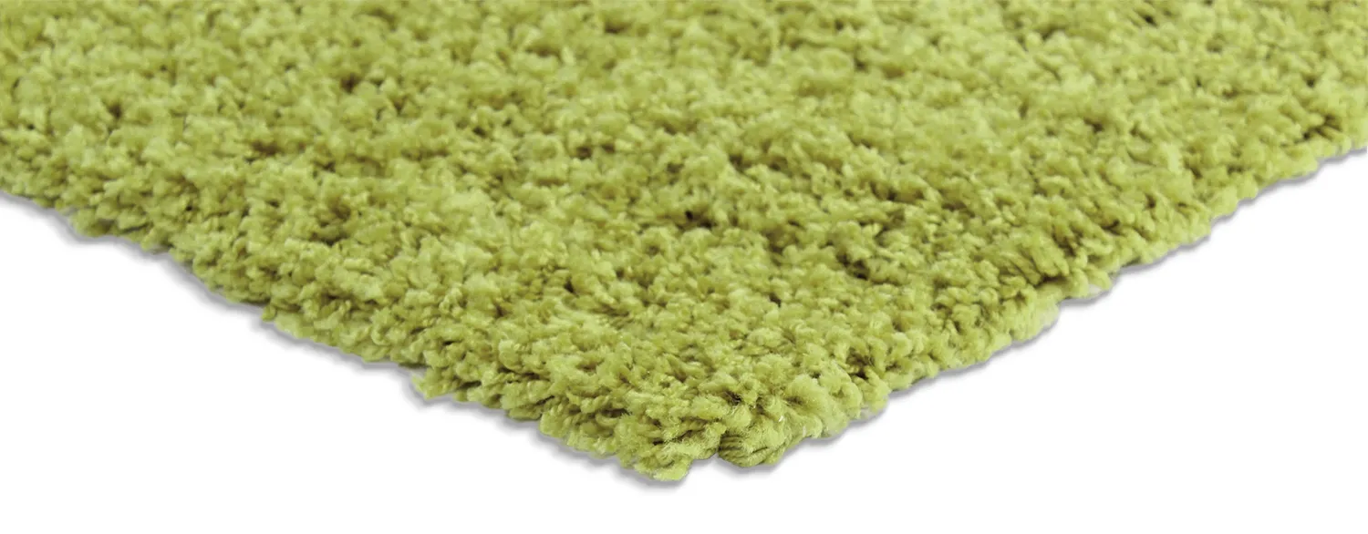 Hoogpolig vloerkleed - Zoe (groen)