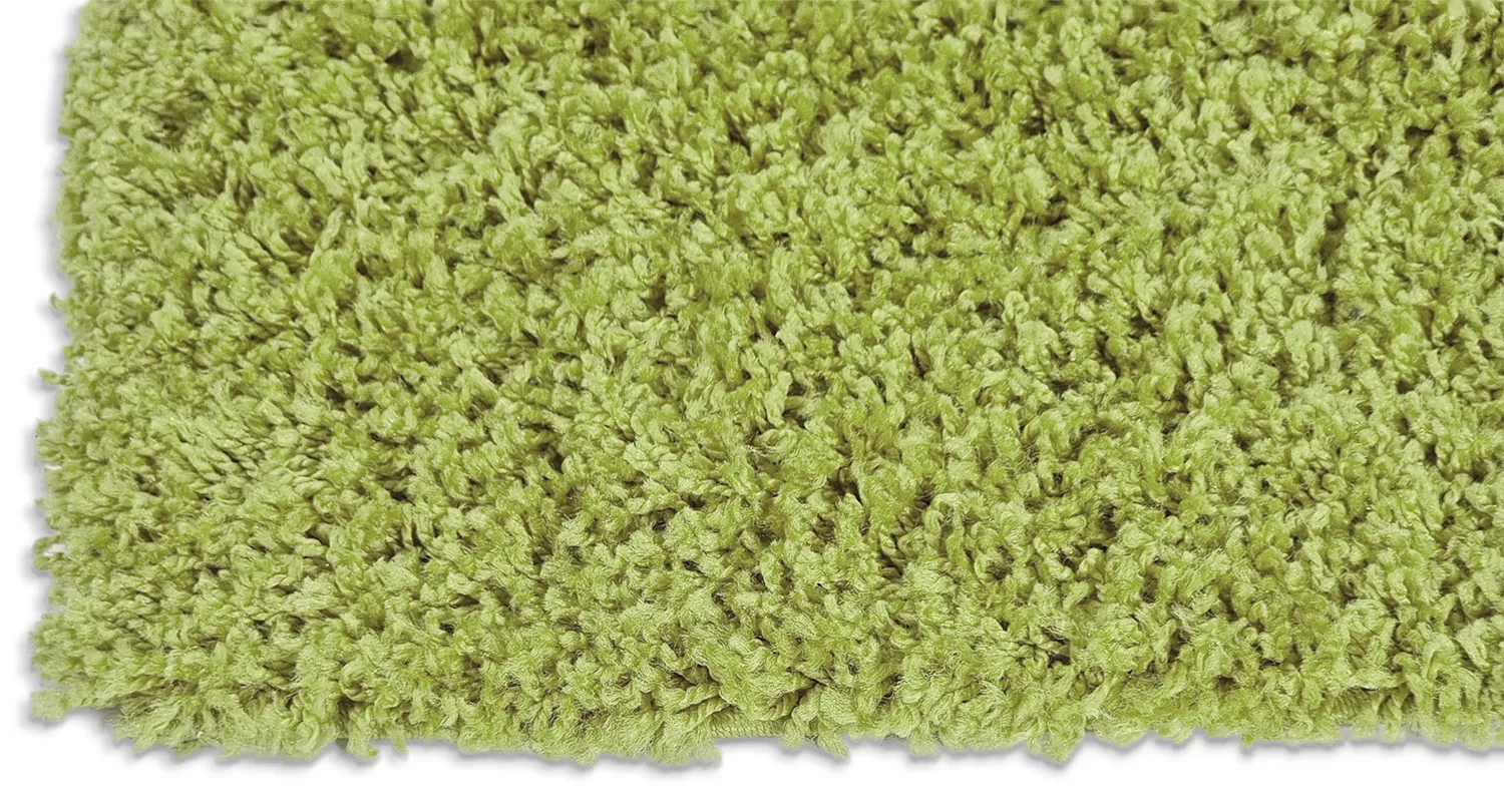 Hoogpolig vloerkleed - Zoe (groen)