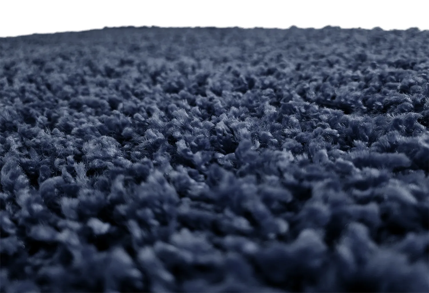 Hoogpolig vloerkleed - Zoe (donkerblauw)