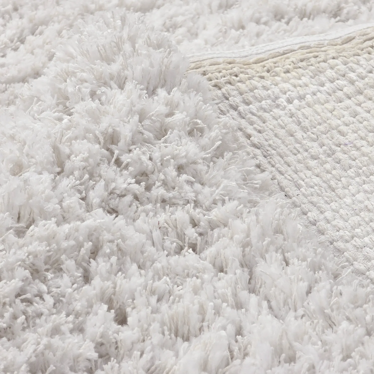 Hoogpolig vloerkleed - Combarro Solid Cotton Shaggy (room)